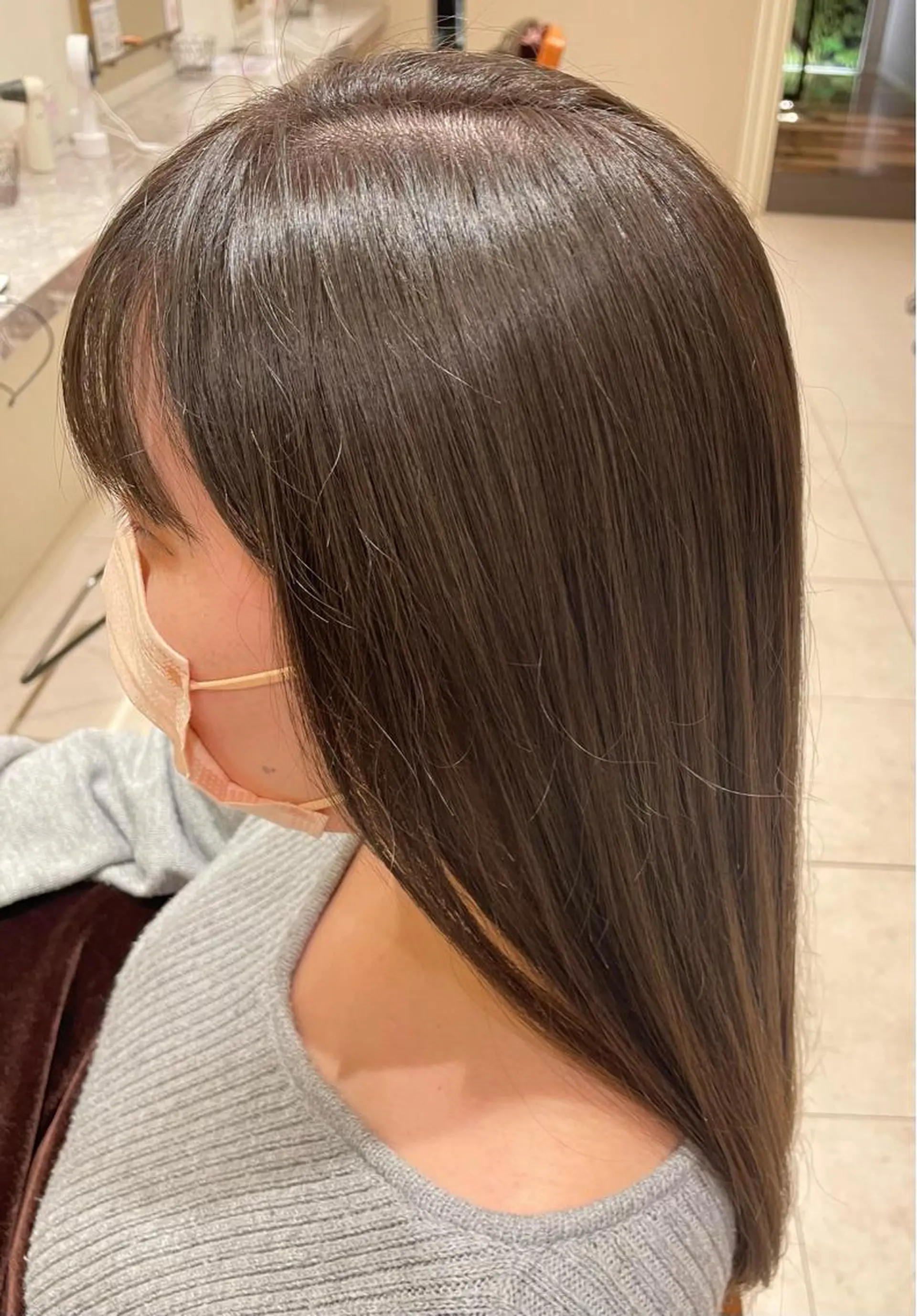 セミロング カラー Merry  Land日吉所属・暖色/ベージュ/ メンズ/鈴木彩のヘアスタイル