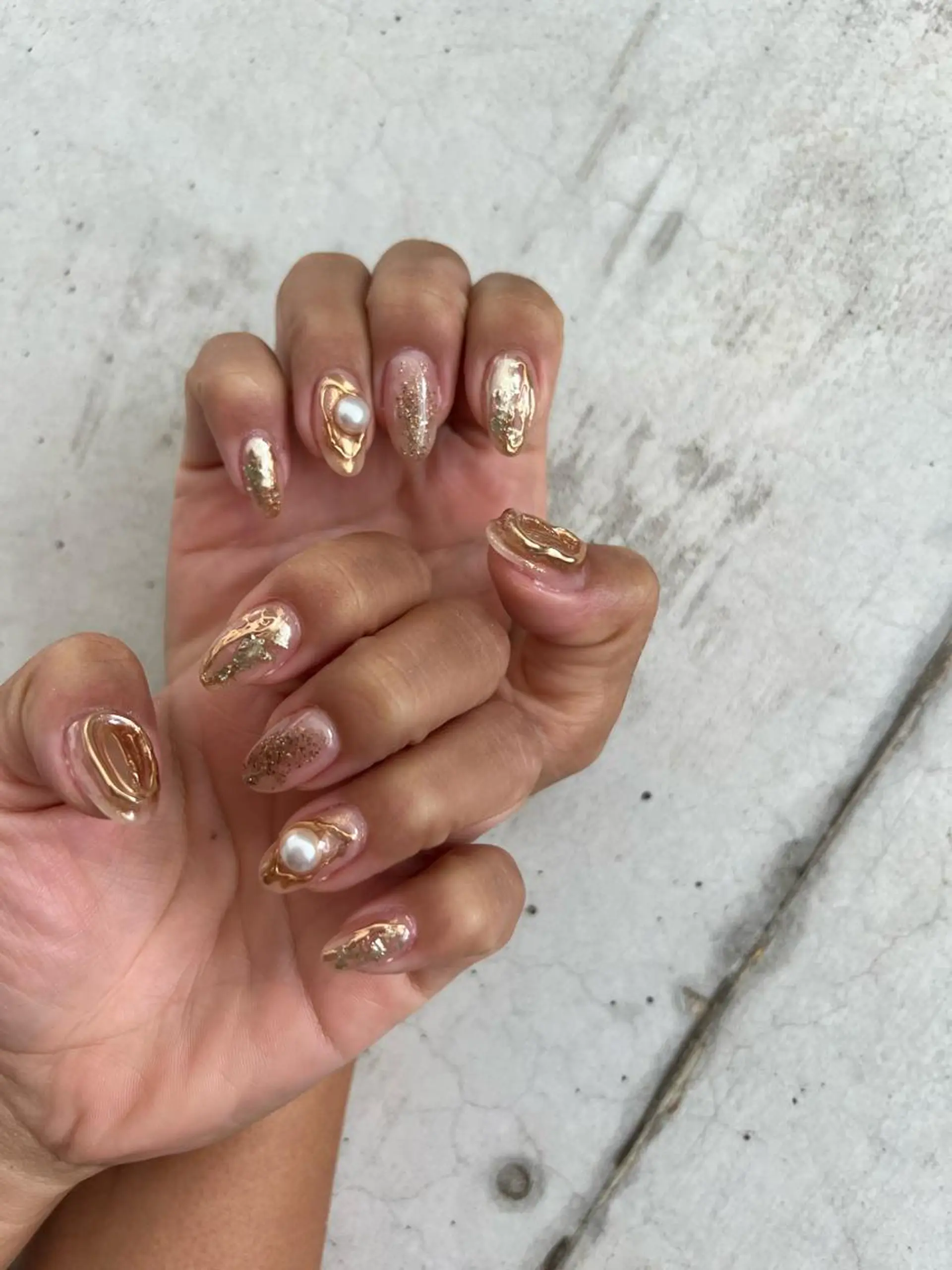 ネイル 持ち込み ニュアンスネイル Charme. NOBUKOのネイルデザイン