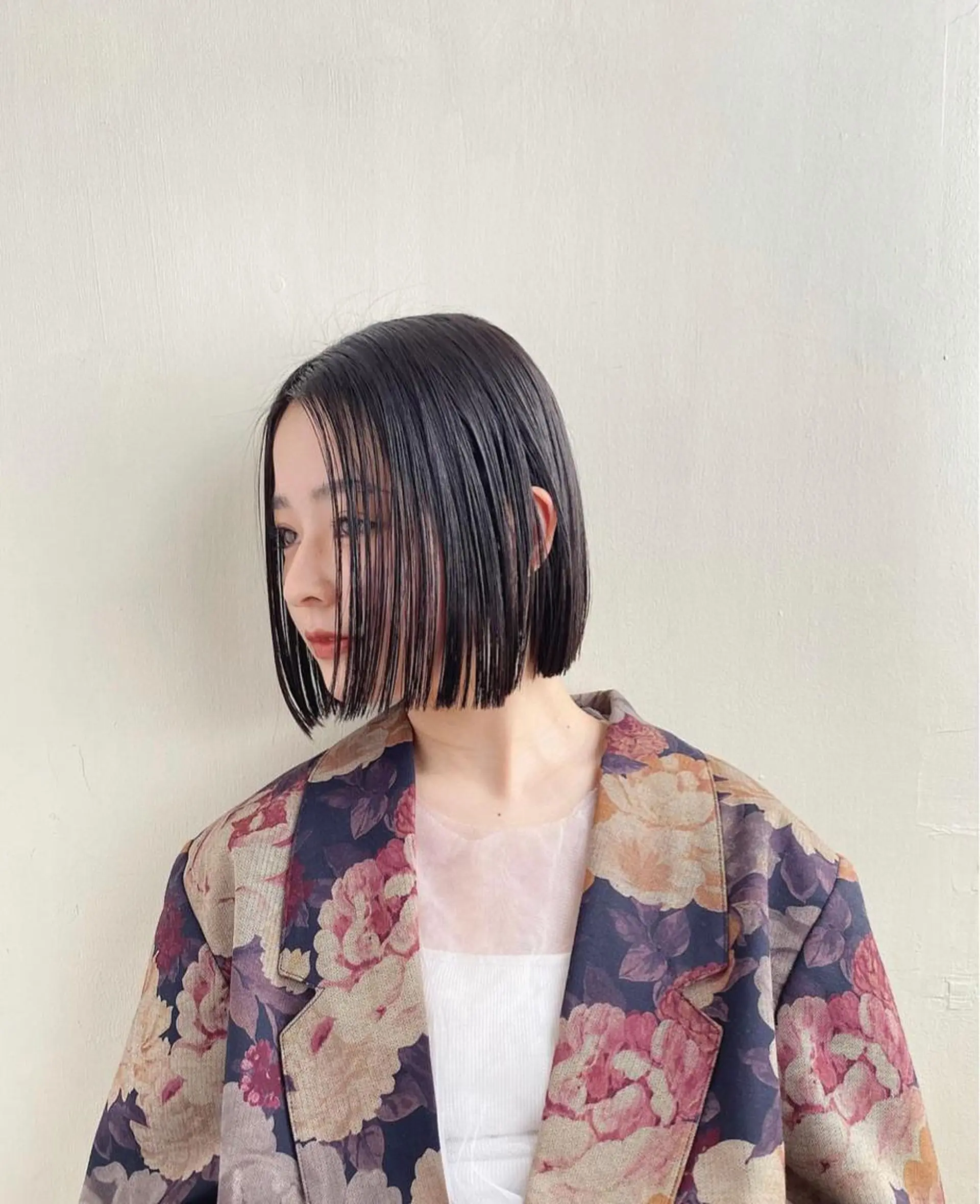 ミディアム パーマ/ボブ /レイヤー チヒロのヘアスタイル