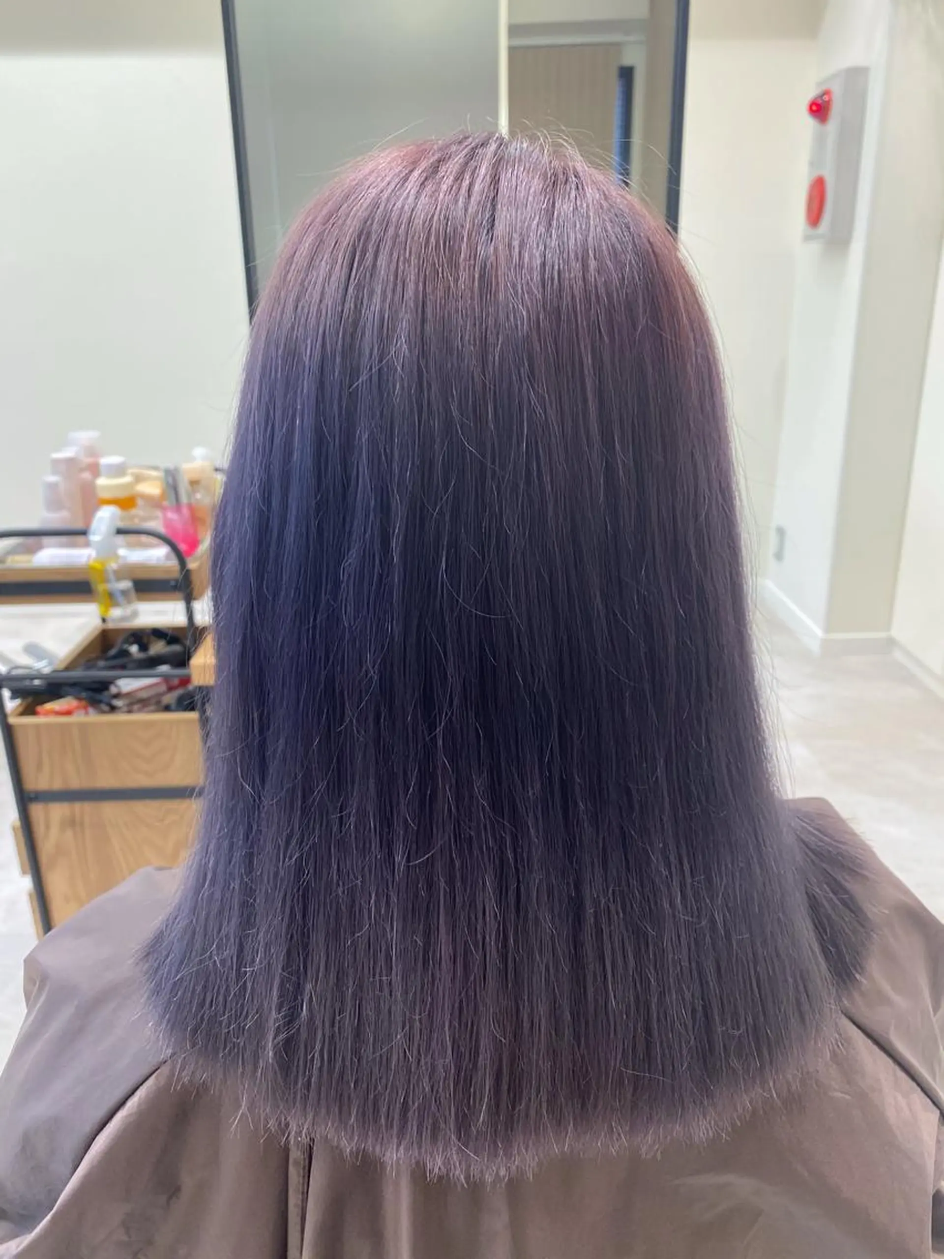 ミディアム カラー グラデーションカラー パープルカラー ボブ/インナーカラー /眉毛/Miyuのヘアスタイル