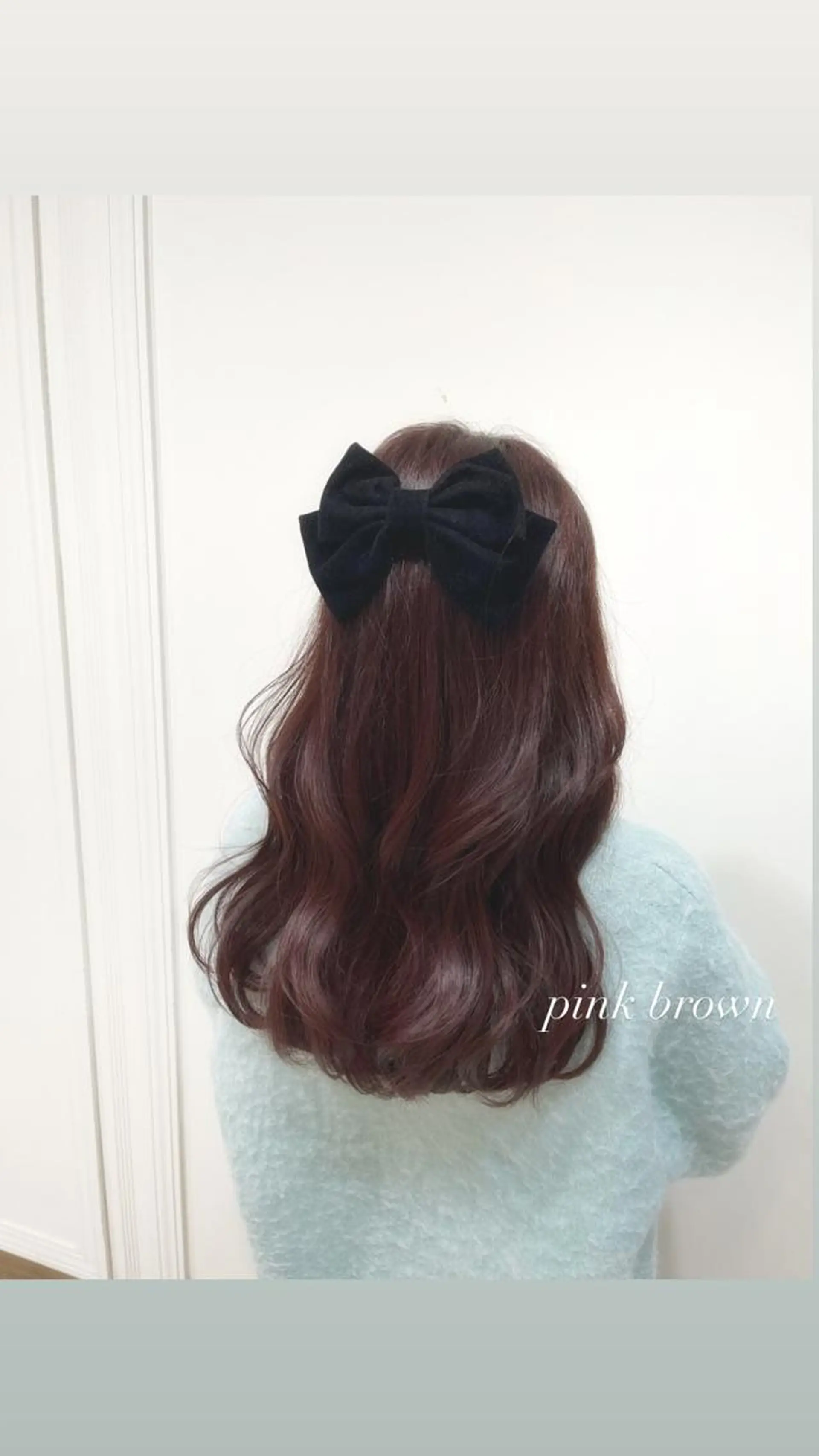 ロング カラー ブリーチ ブラウンカラー ブリーチなしカラー ピンクカラー カット ヘアカラー トリートメント AffECTION所属・稲垣 至恩のヘアスタイル