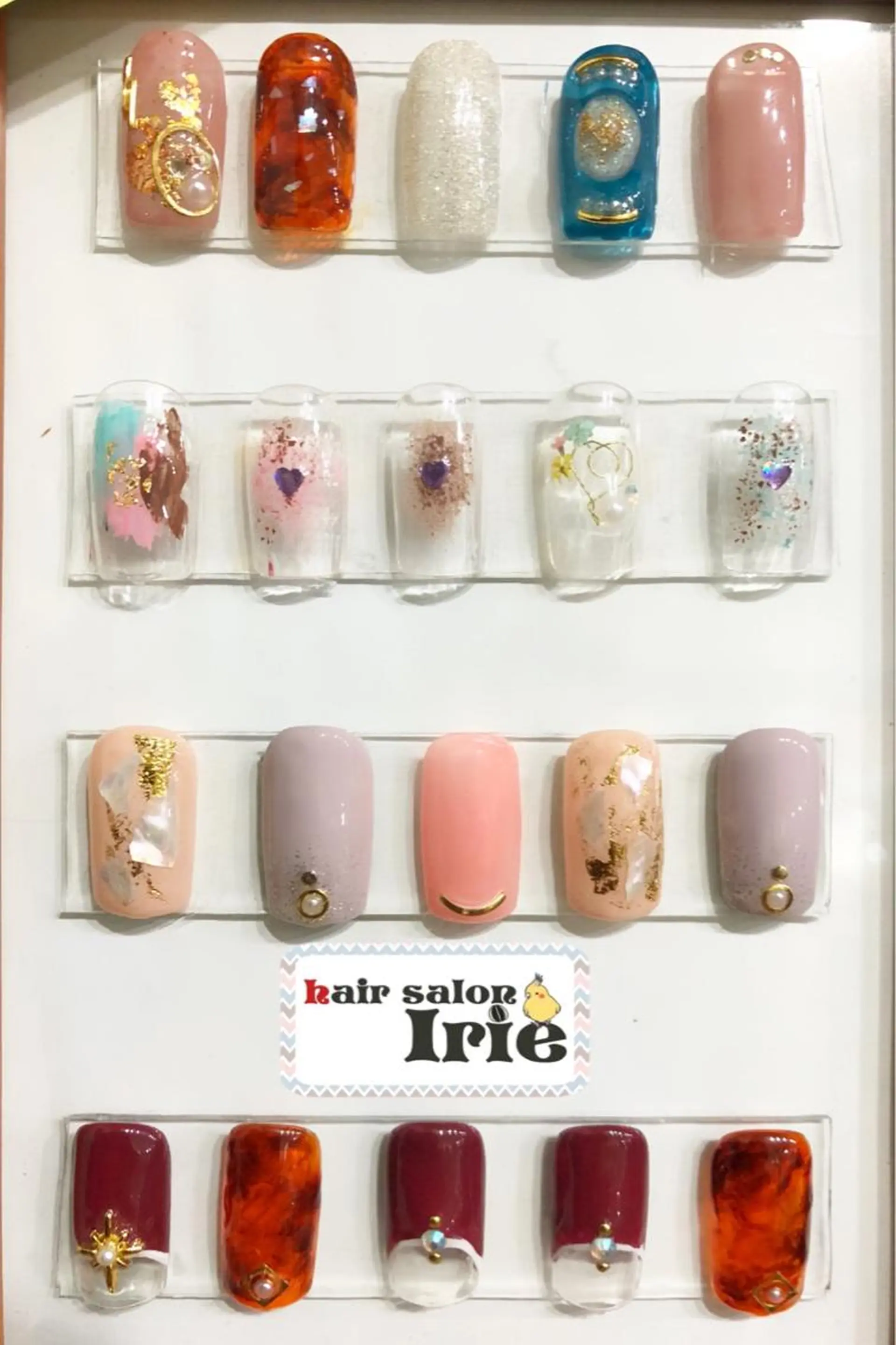 ネイル ハート バレンタイン Hair salon Irie所属・與儀 知佳のネイルデザイン