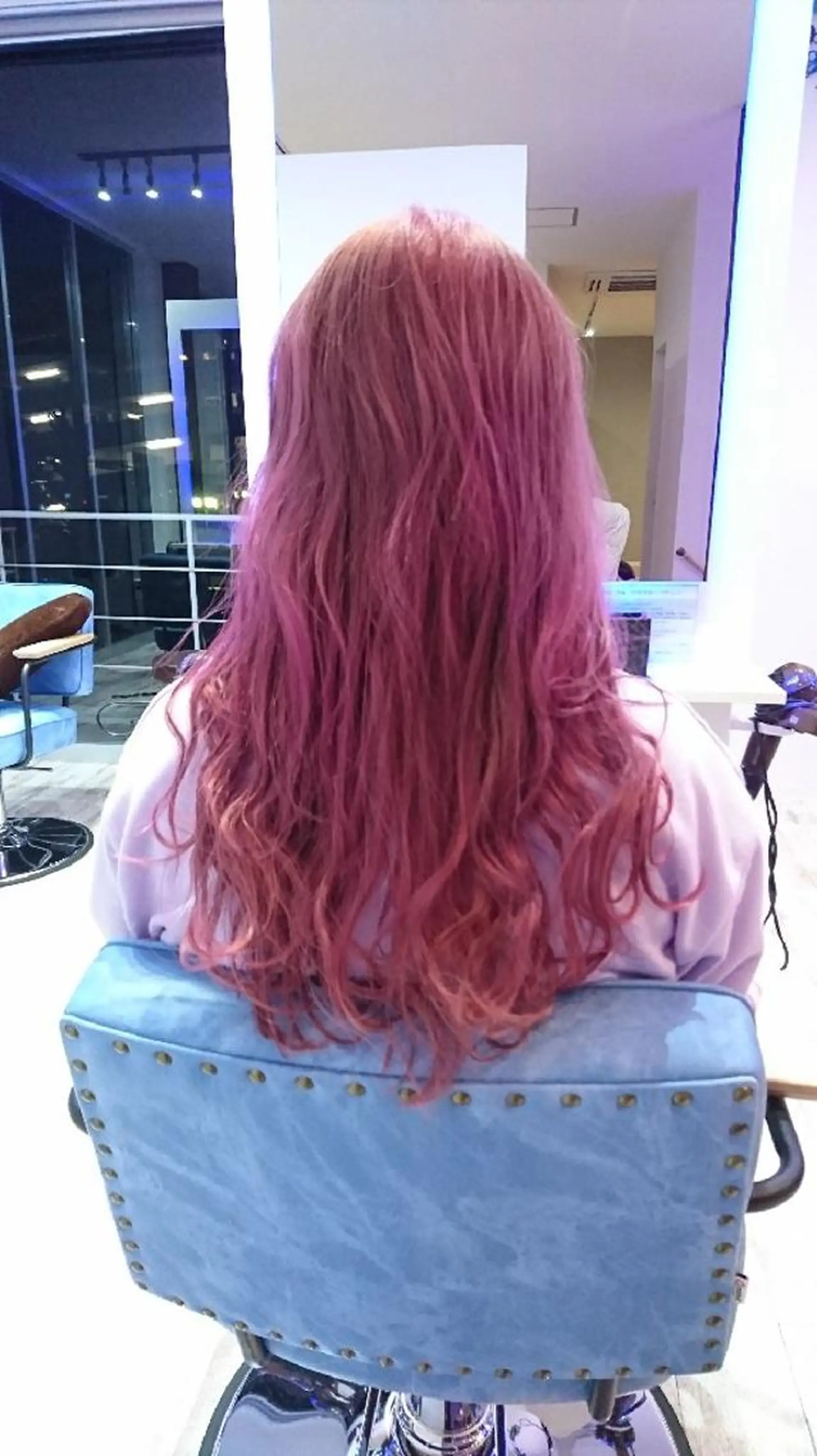 ロング カラー ダブルカラー ピンクカラー 外国人風カラー 中嶌 健一のヘアスタイル