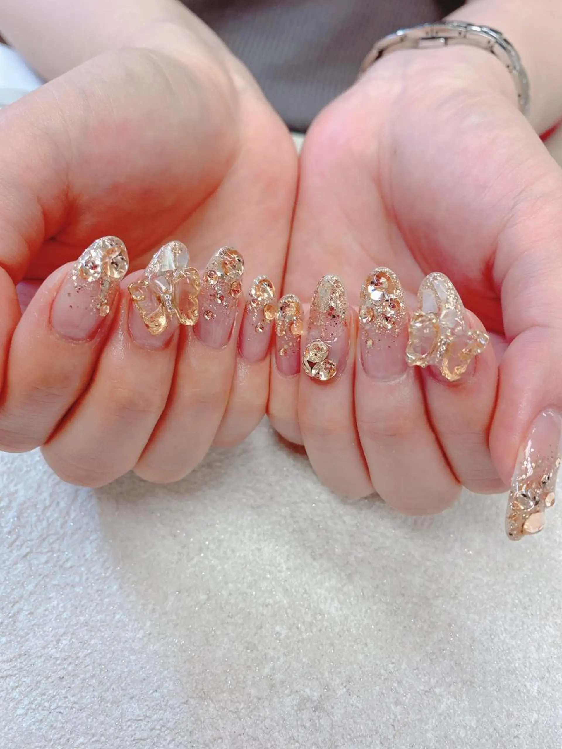 ミディアム ハンドネイル JNA認定講師🌸 RIEのネイルデザイン