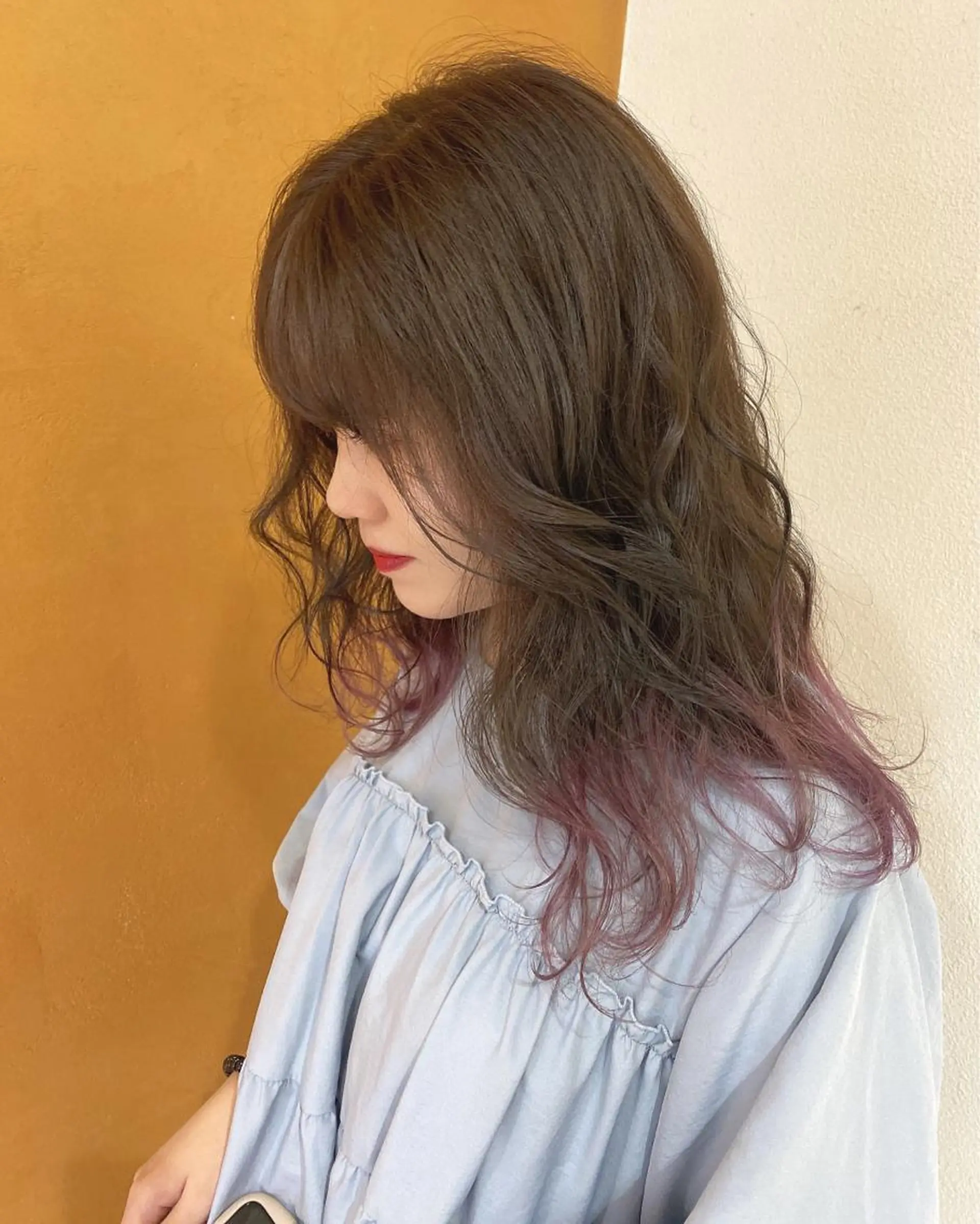 ロング 山口 明日花のヘアスタイル