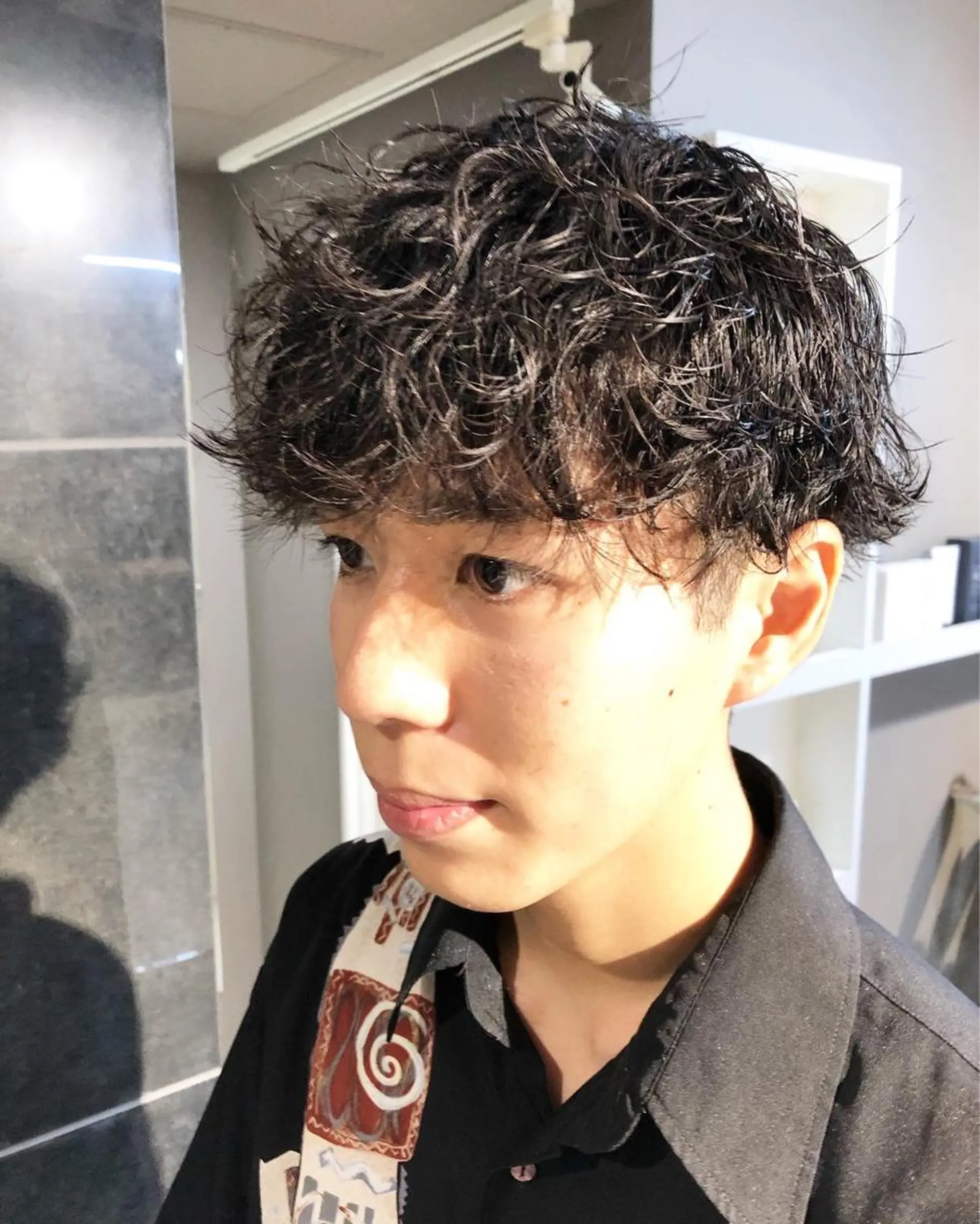 パーマ ヘアアレンジ メンズ ainico+所属・メンズ特化✂️栗原 侑也のヘアスタイル