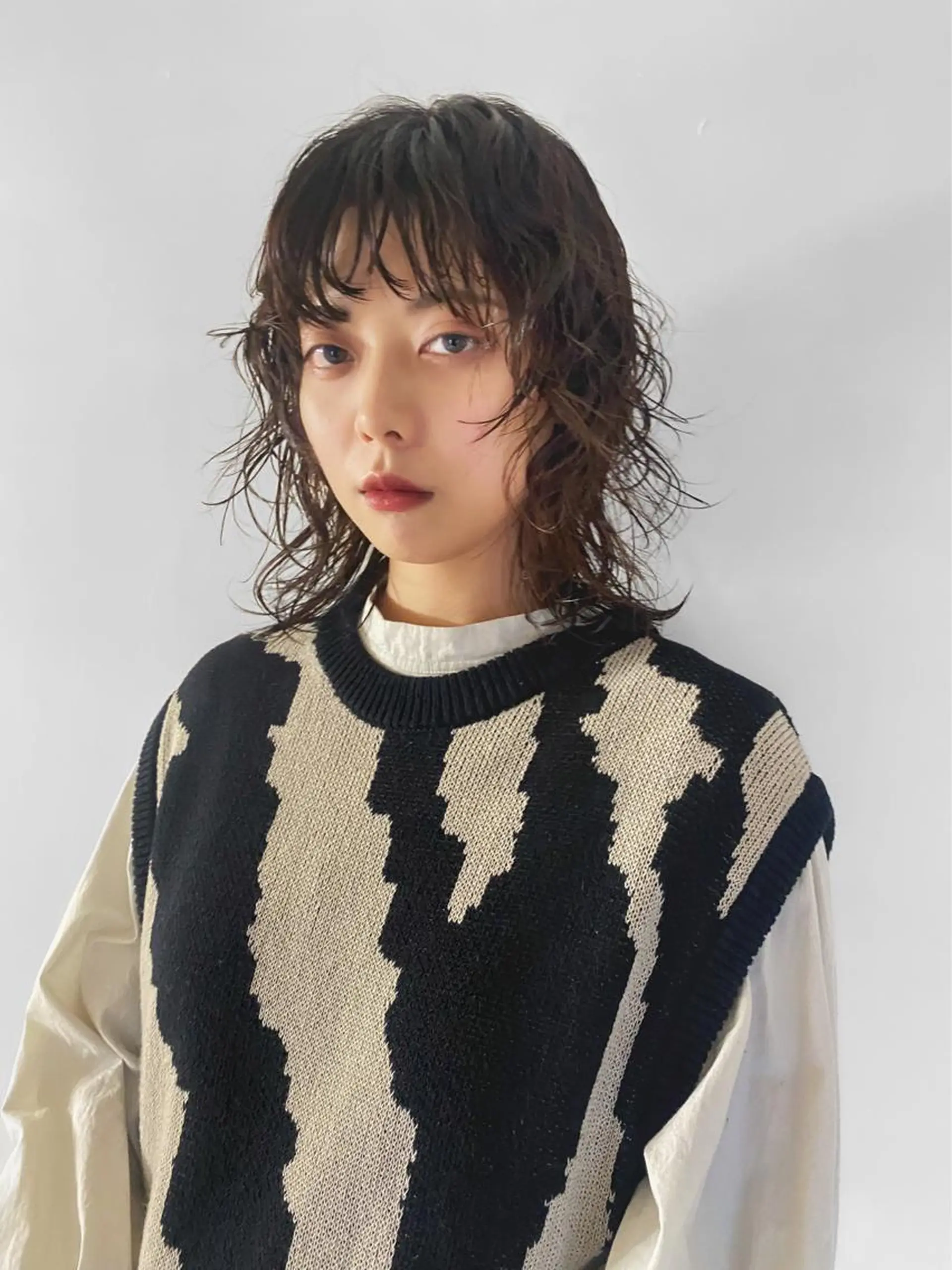 ミディアム パーマ レイヤー/パーマ /ウルフ/nabeのヘアスタイル