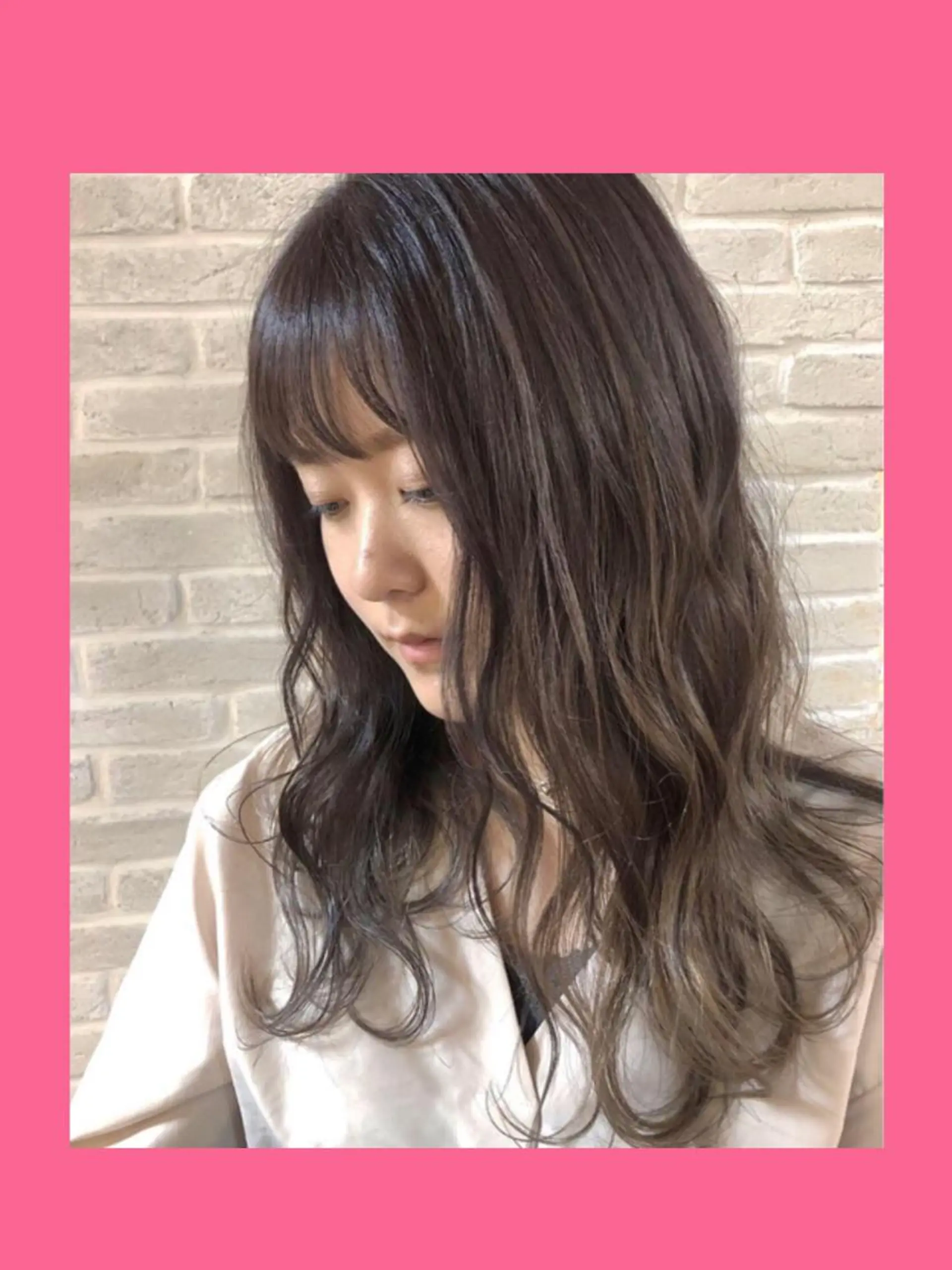 ミディアム カラー hair salon Ranun髪質改善のヘアスタイル