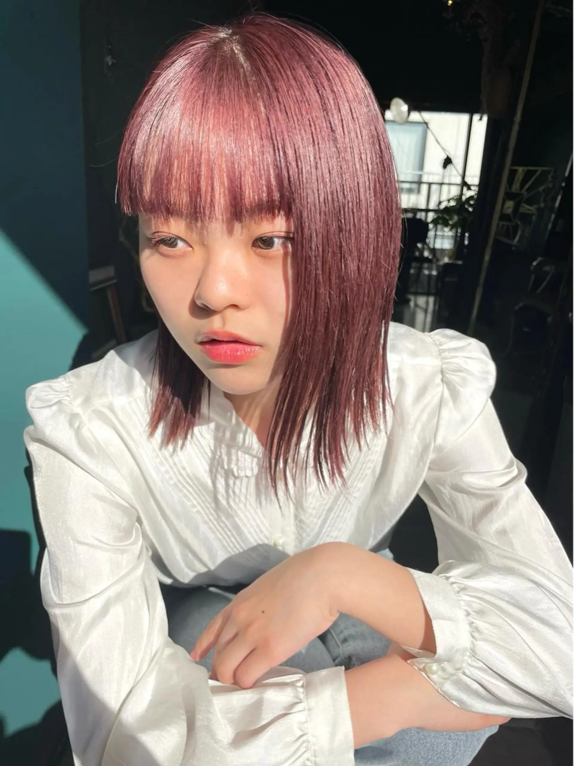 ミディアム カット ヘアカラー トリートメント vivre libre所属・vivre libreのヘアスタイル