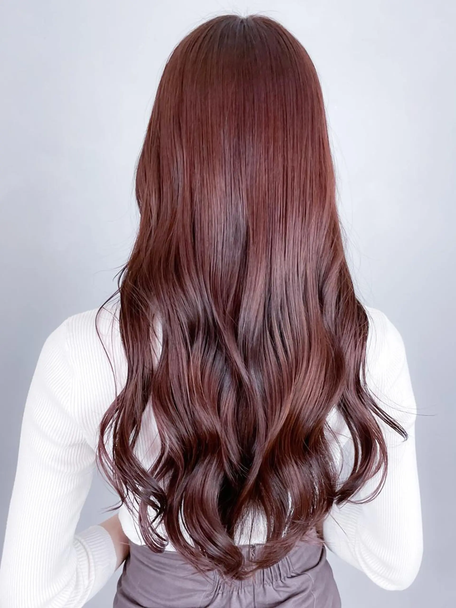 セミロング カラー ベージュカラー ピンクカラー ピンクベージュ カット ヘアカラー トリートメント ITbyALBUM 中野店のヘアスタイル