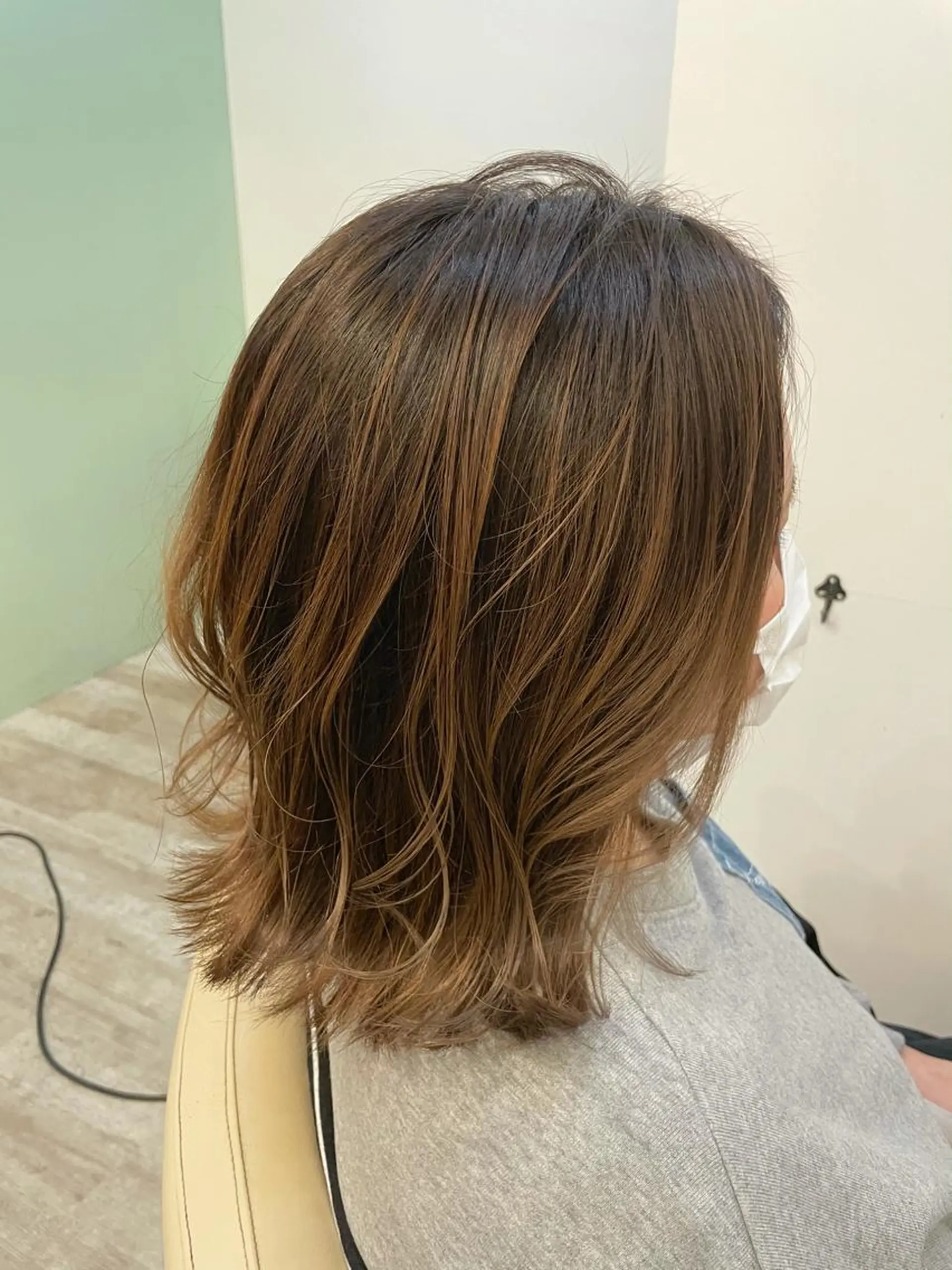 ミディアム カラー 髪質改善✨️透明感カ ラー✧*。山下さいみのヘアスタイル