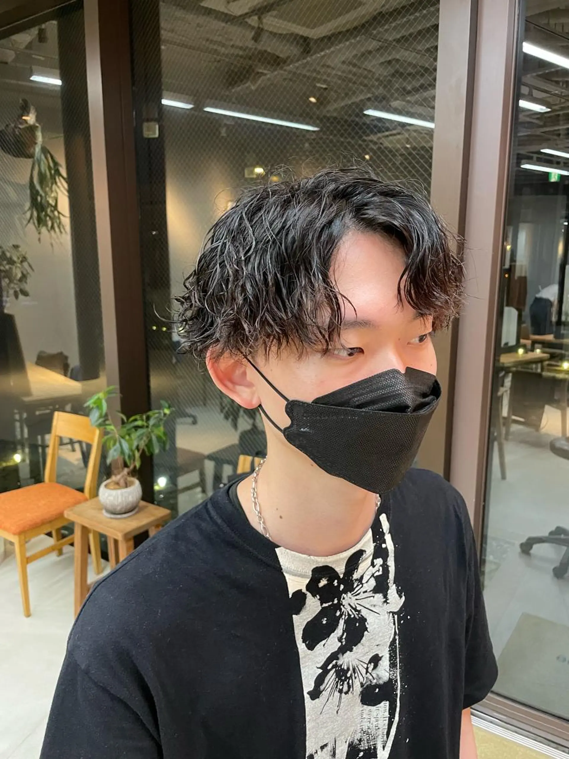 ショート パーマ メンズ メンズパーマ mee.表参道所属・ボブ/ショート /パーマ/shinのヘアスタイル