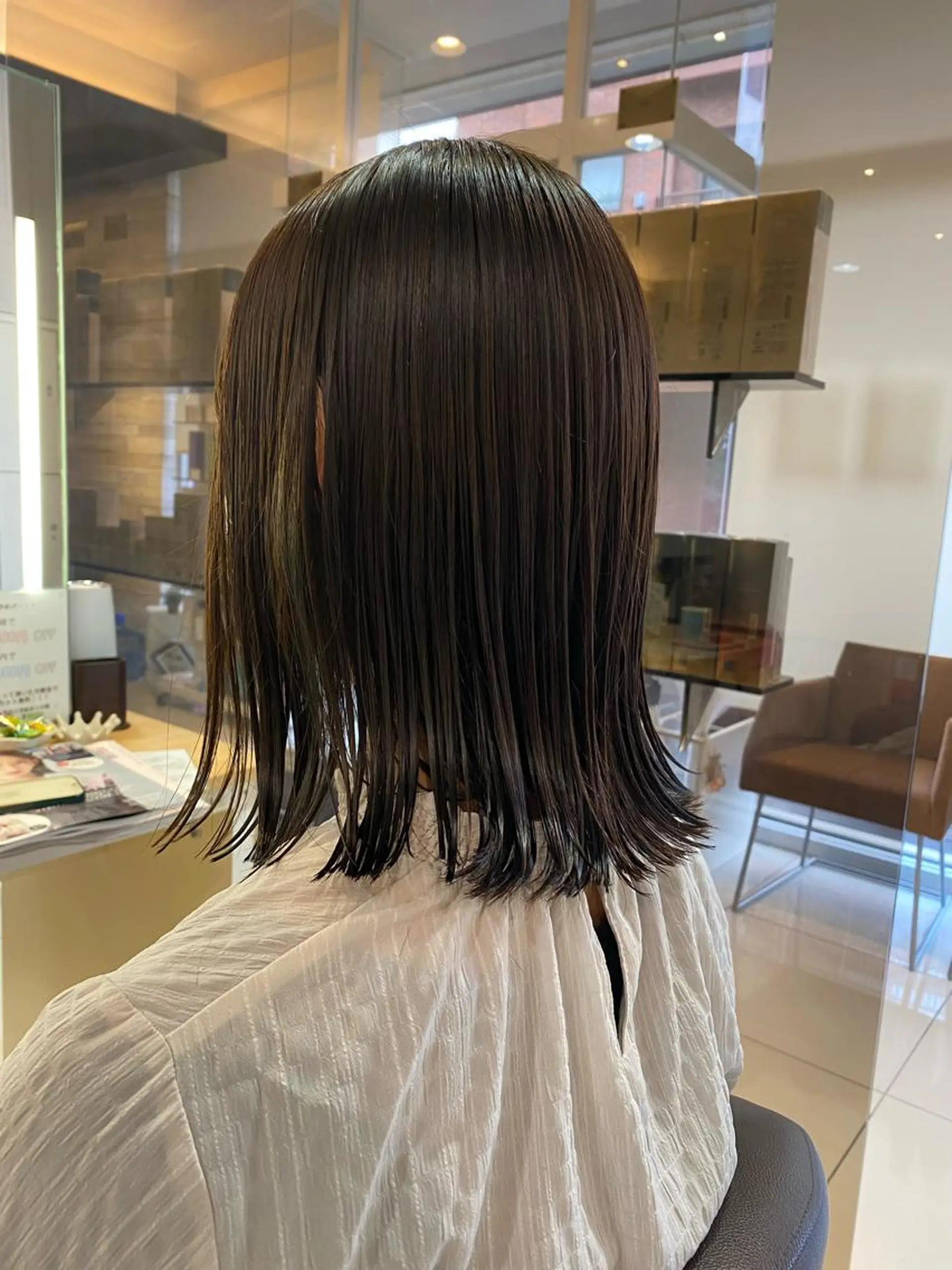 ショート カラー ベージュカラー ボブ 外ハネヘア カット ヘアカラー トリートメント 波巻き/メンズ/ ショート/☆いとみなのヘアスタイル