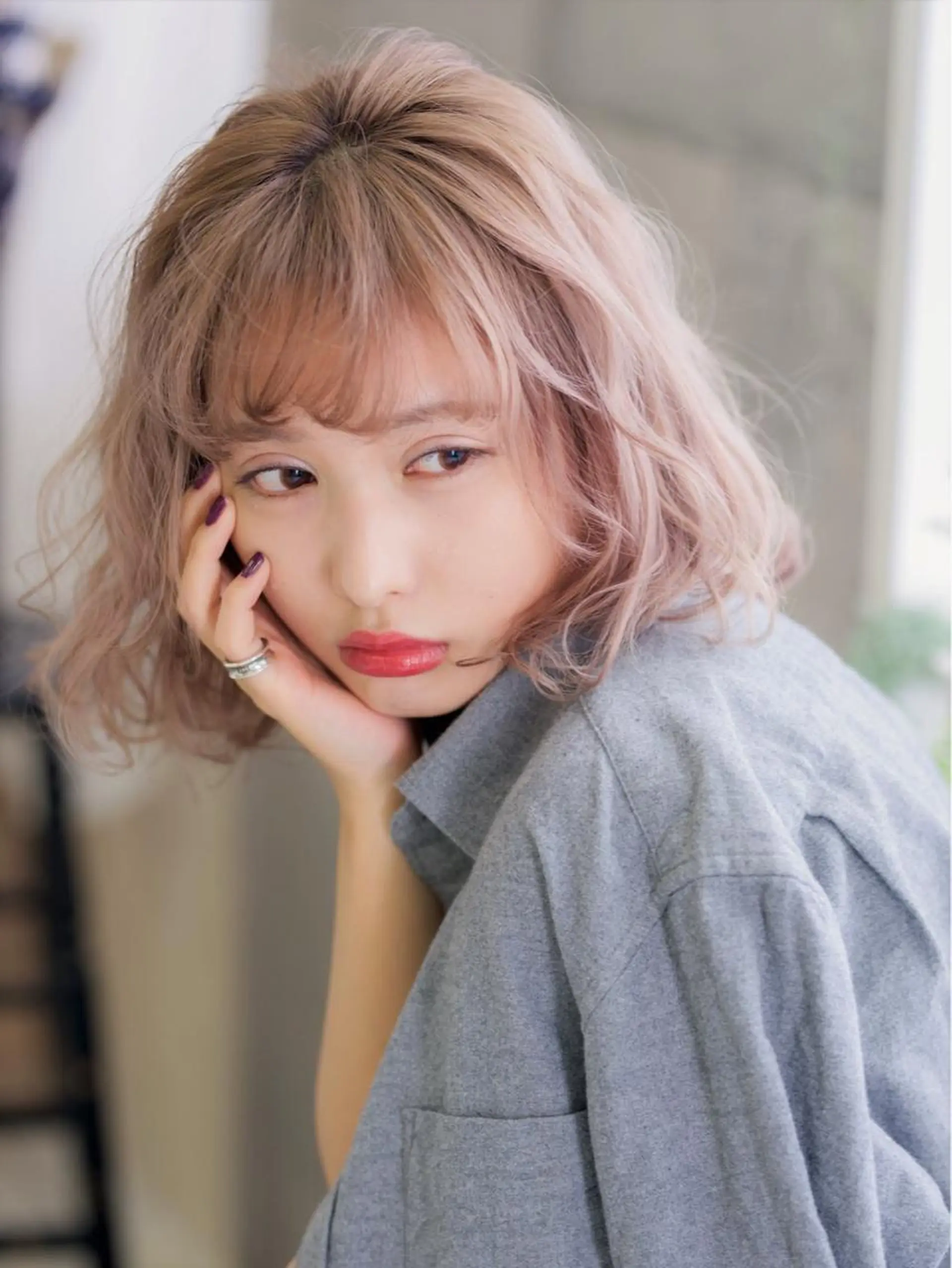 ミディアム ヘアアレンジ .. meiのヘアスタイル
