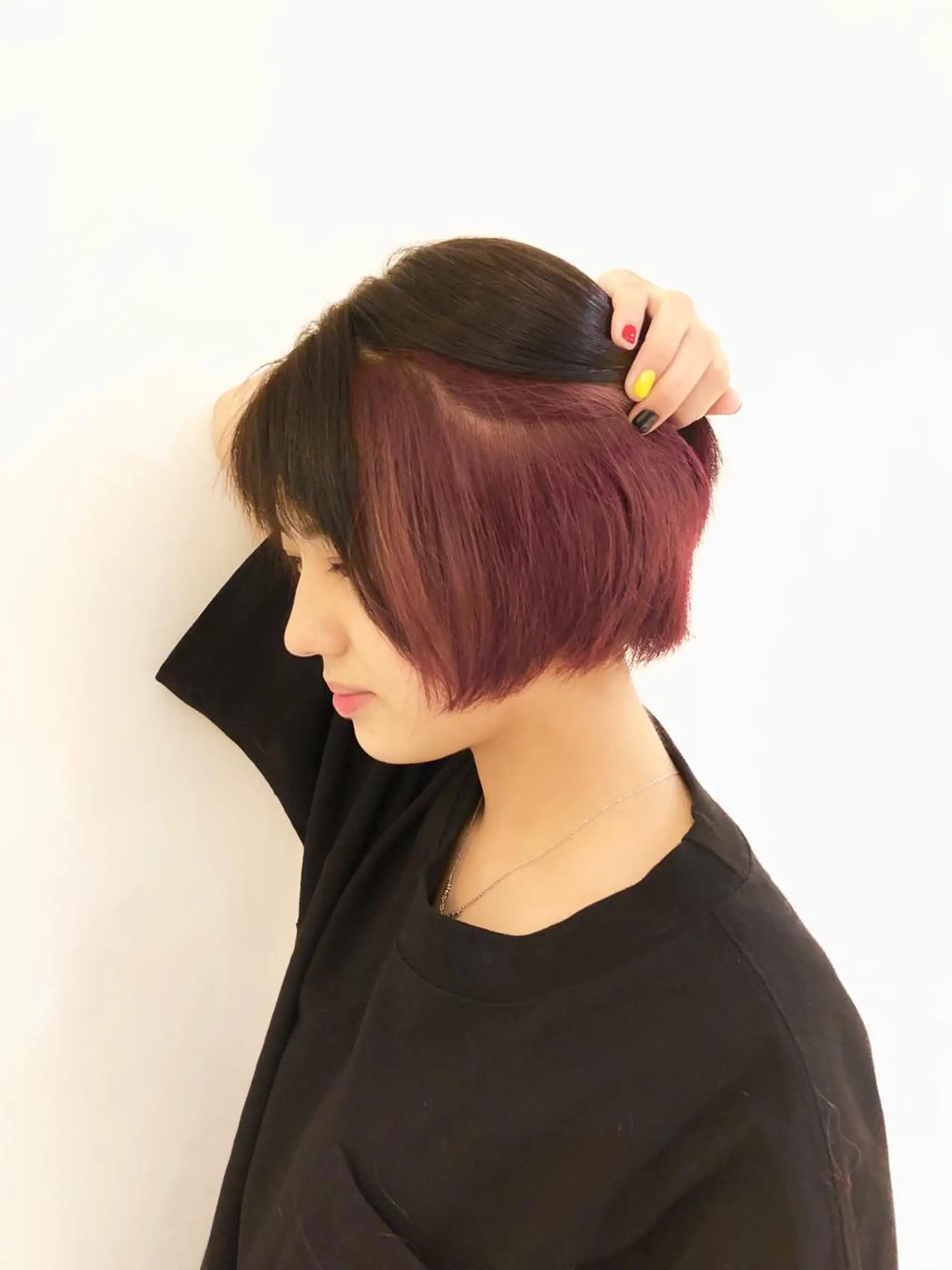 ショート 美髪改善・エクステ・ ストレート/カンジのヘアスタイル