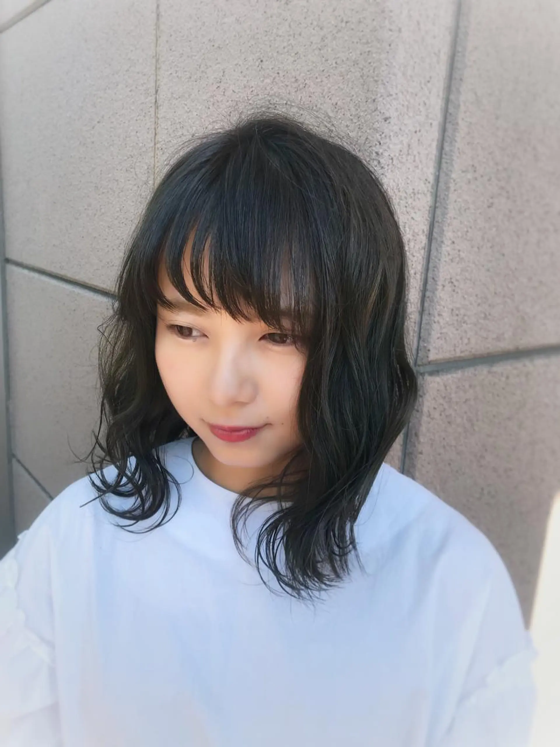 セミロング カット ヘアカラー slow所属・名取 純平のヘアスタイル