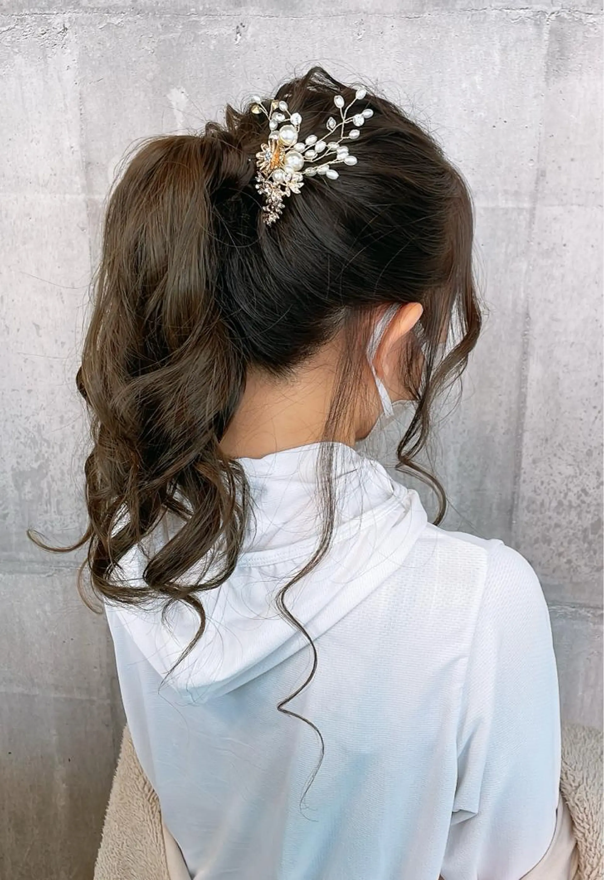 ヘアアレンジ 結婚式・ブライダル _WHITE浜松店 もえかのヘアスタイル