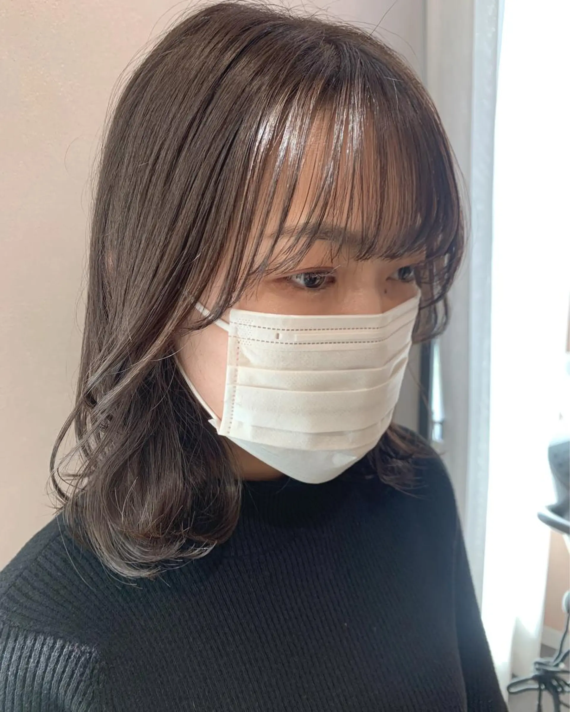 ミディアム カラー カット ヘアカラー トリートメント hub hair レイヤー/透明感のヘアスタイル