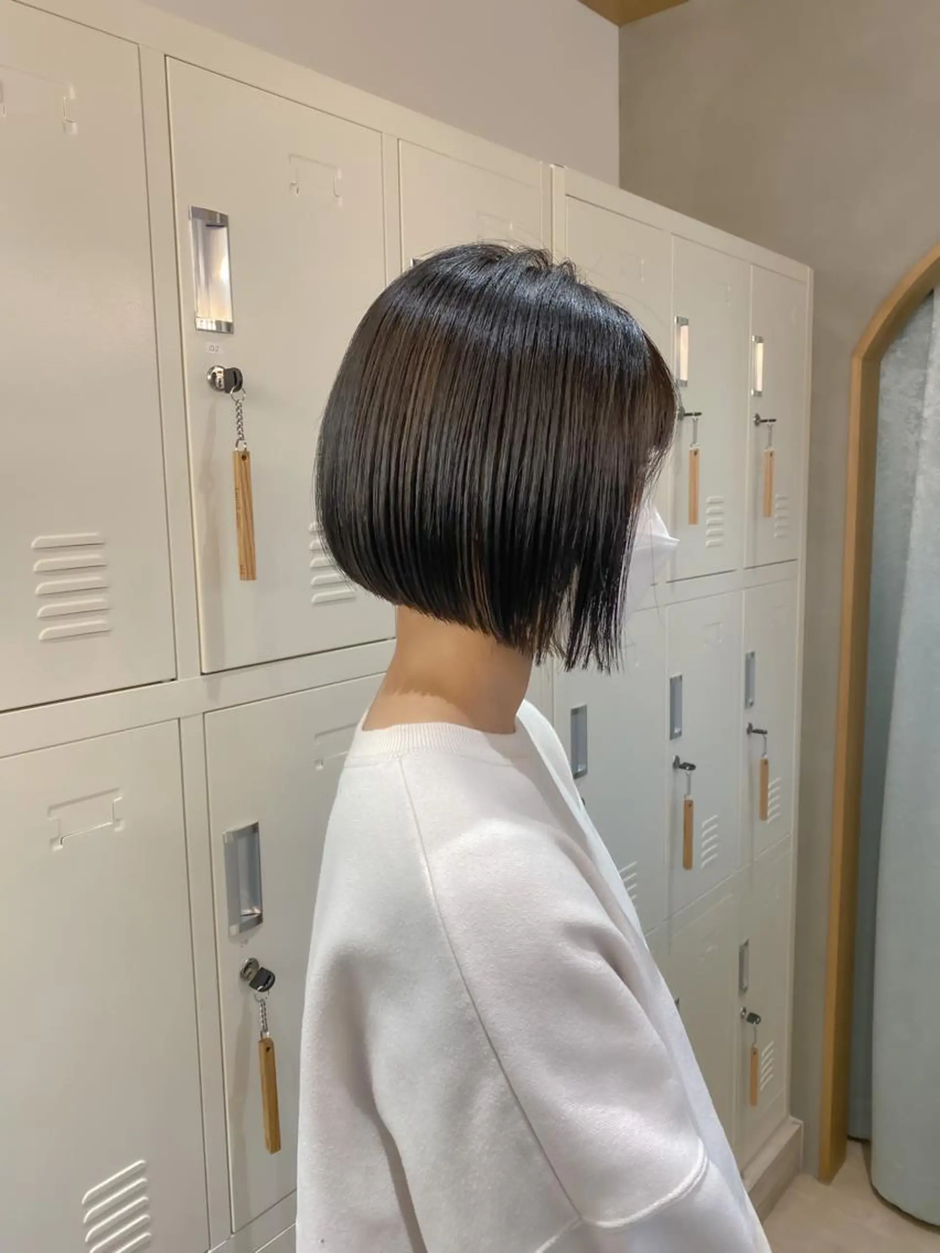 ショート カット ヘアカラー トリートメント ボブ/縮毛矯正 髪質改善/もえるのヘアスタイル