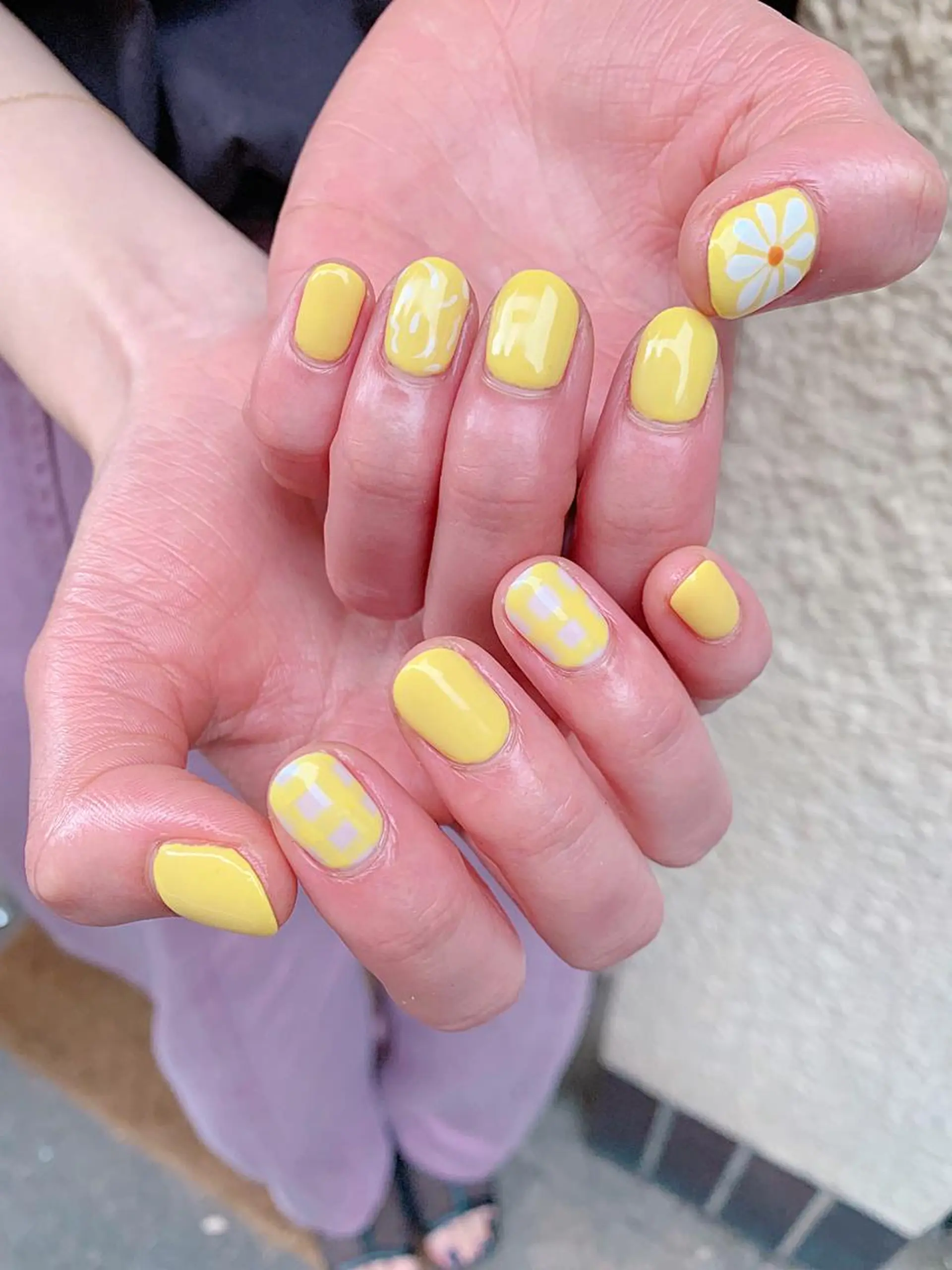 ネイル 黄色 mana ☾のネイルデザイン