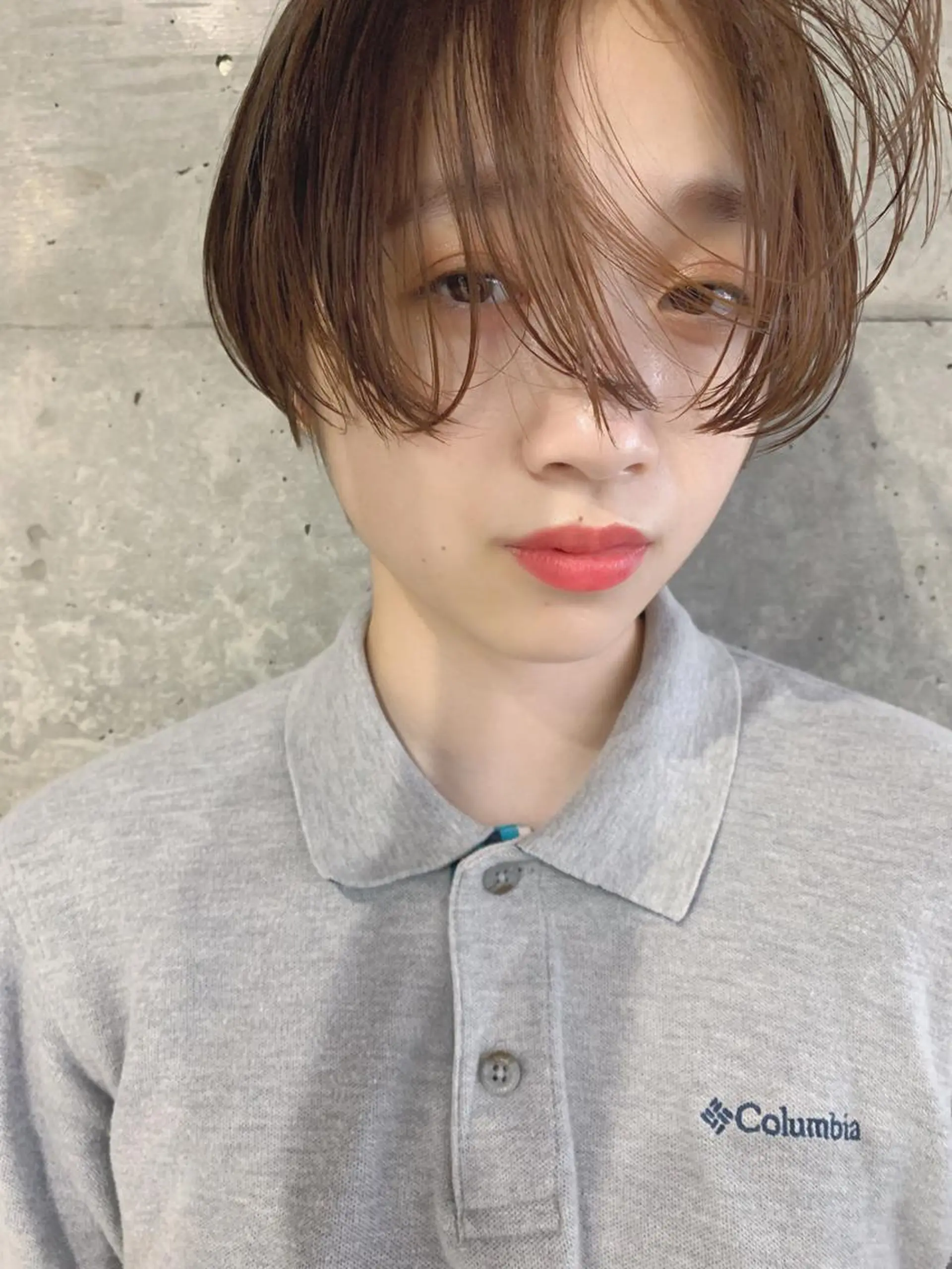 ショート カラー ボブパーマコテ巻き風 パーマNo1深江秀平のヘアスタイル