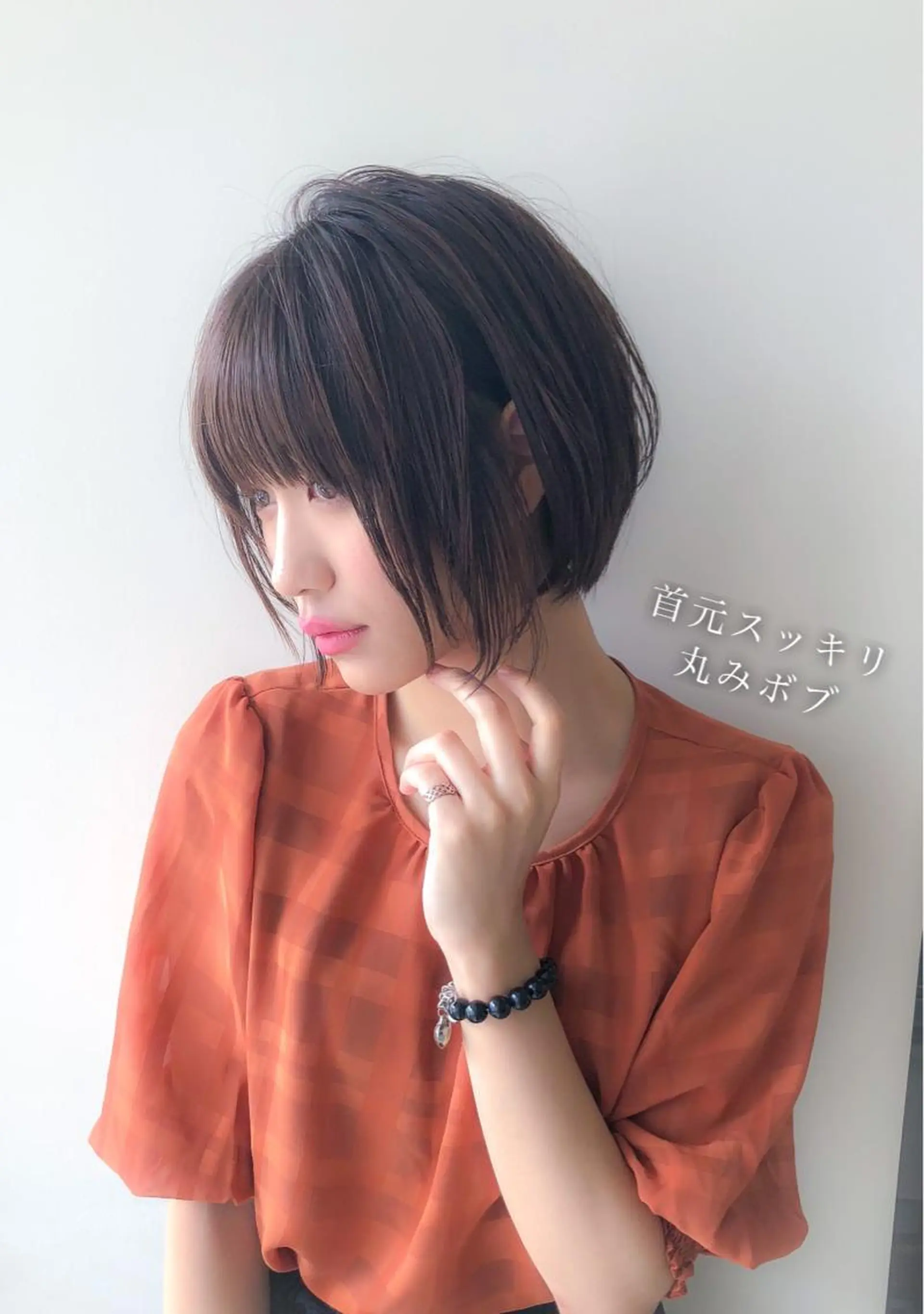 ショート カラー 顔周りレイヤー/ボブ 銀座✨中野まさひろのヘアスタイル