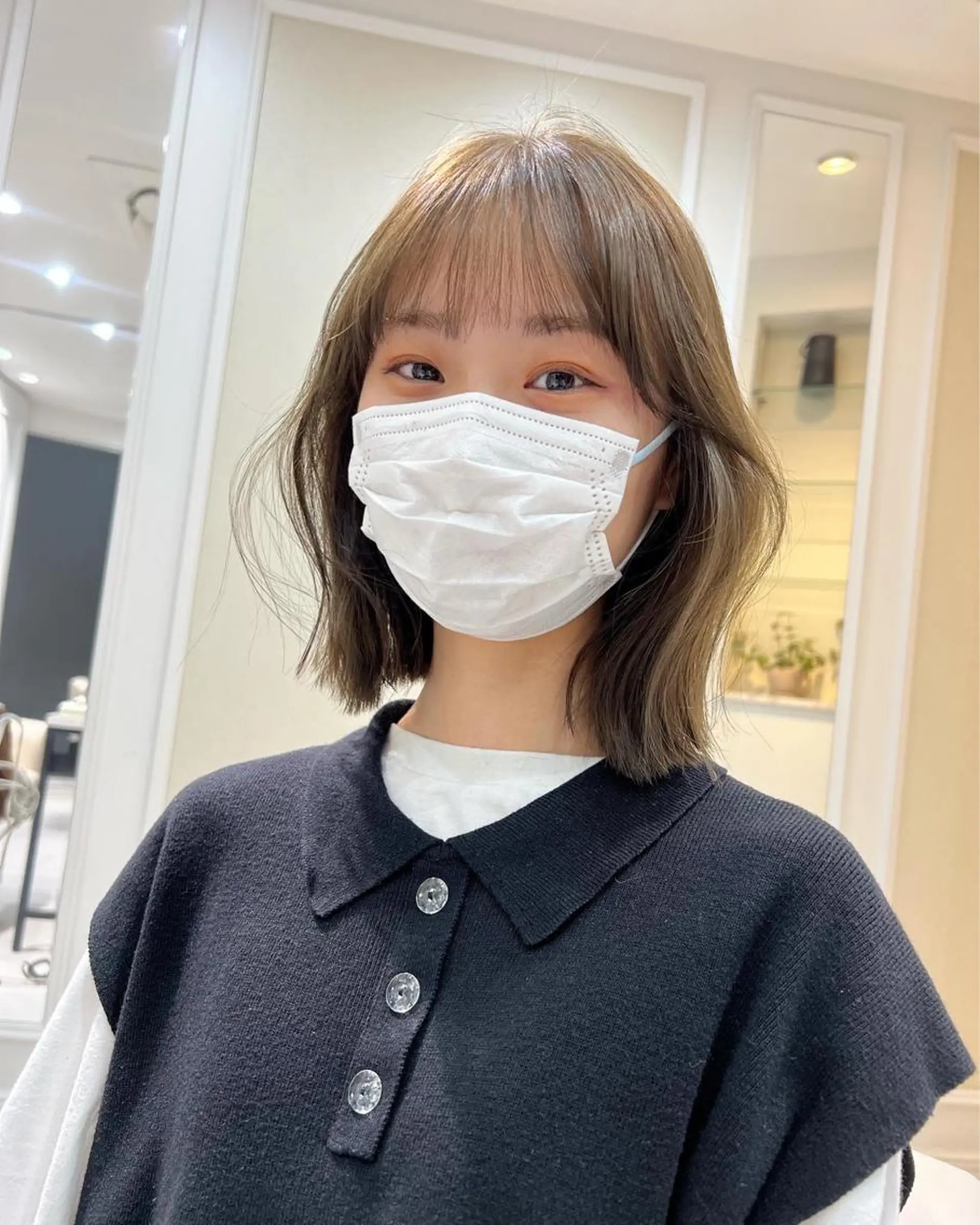 ミディアム カラー ヘアアレンジ hotely所属・✨まとまるボブ/ 切りっぱなし/ユキナのヘアスタイル