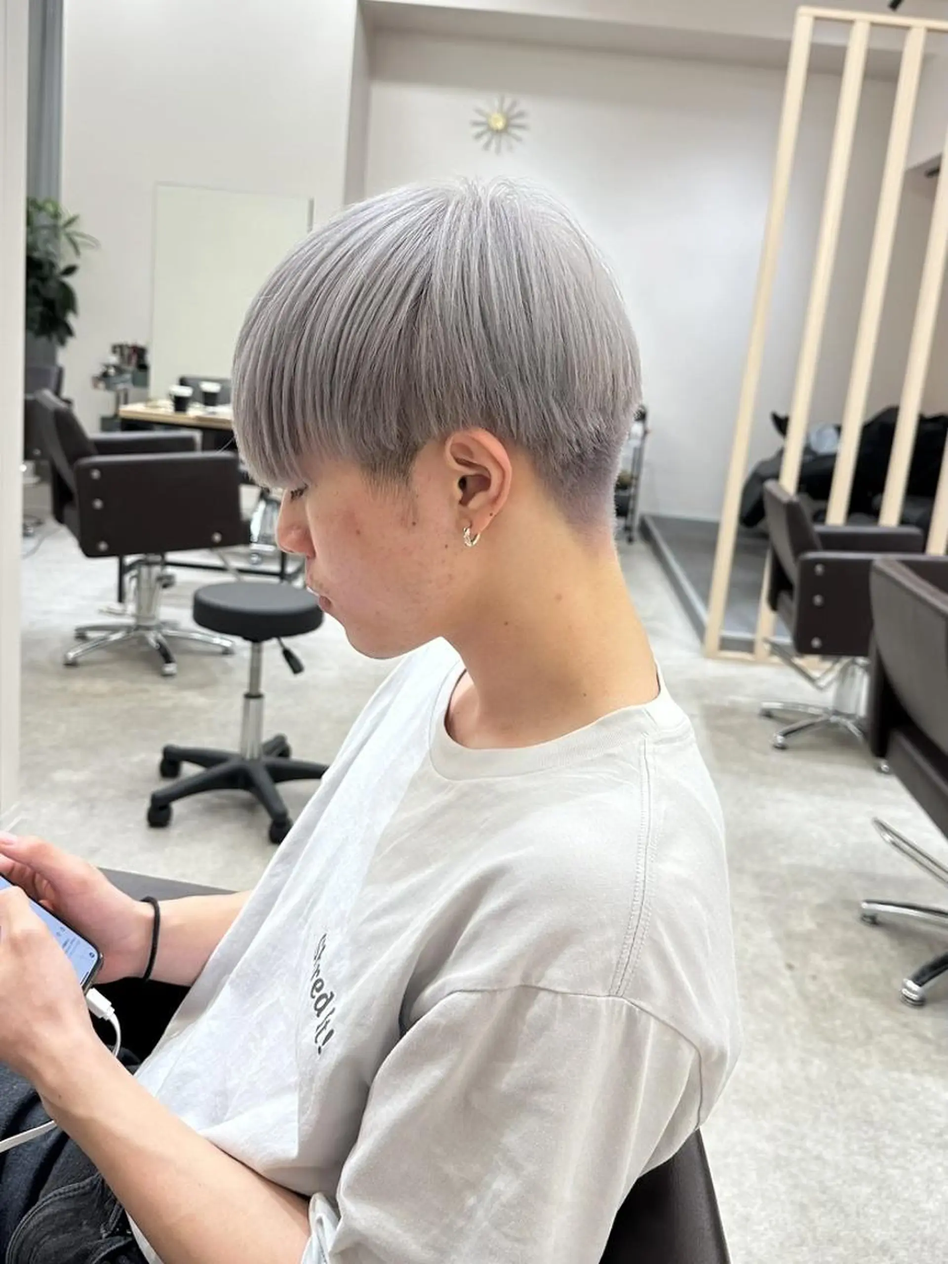 ショート メンズ メンズブリーチ カット ヘアカラー ✨【公式】 juhl.横浜✨のヘアスタイル