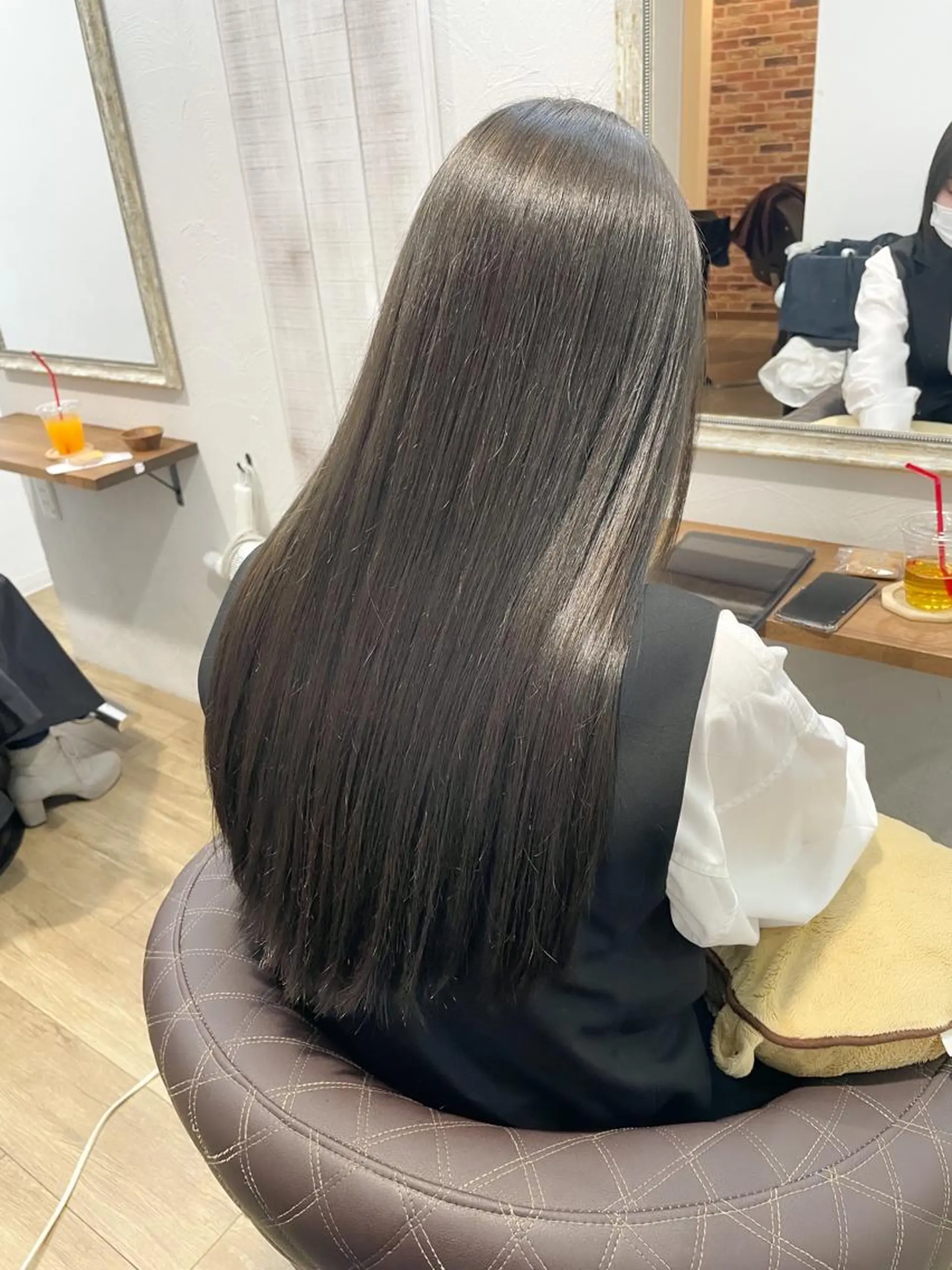 ロング カラー カット 縮毛矯正 トリートメント 朝倉 海斗のヘアスタイル