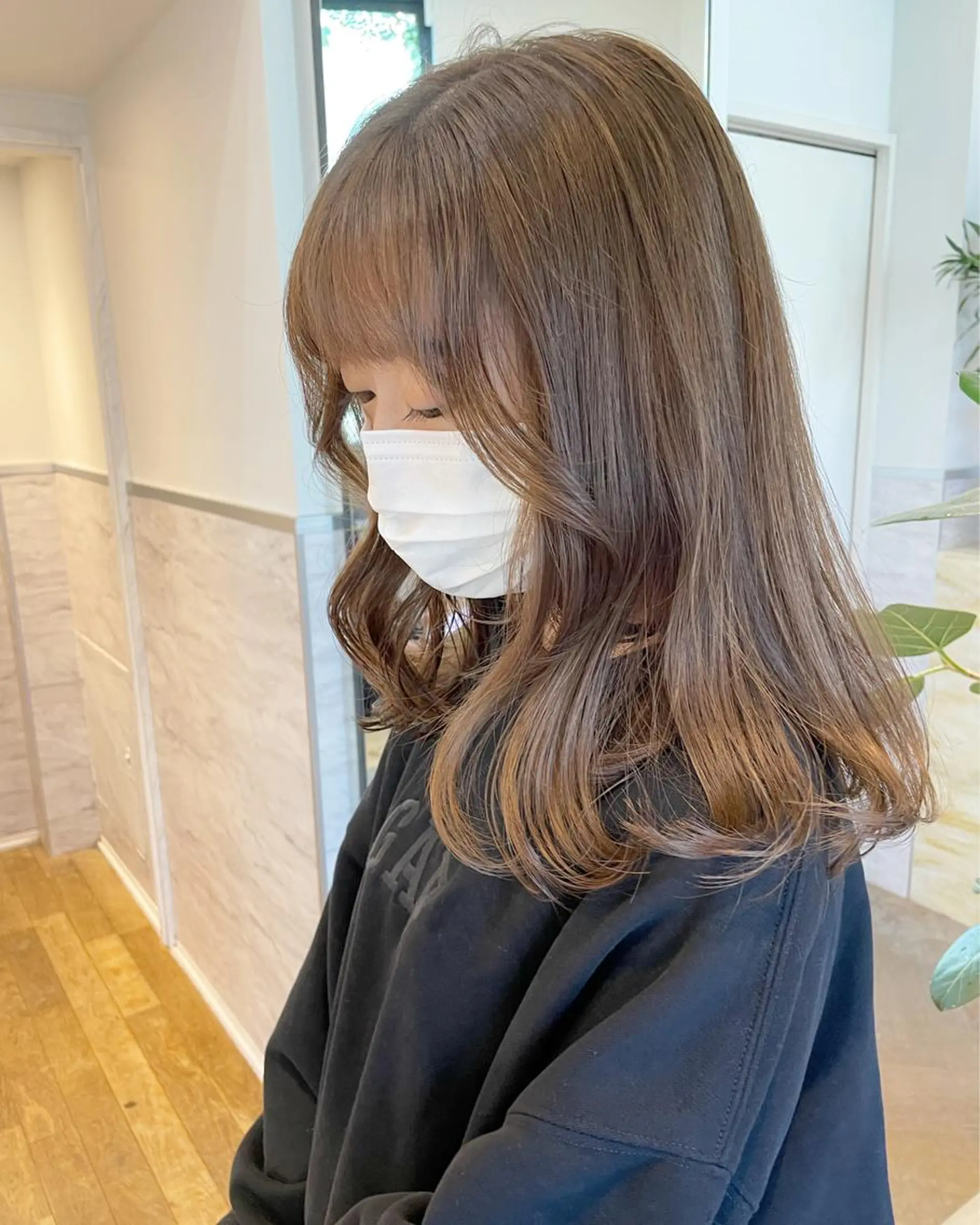 ミディアム カラー ベージュカラー ブリーチ ブリーチなしカラー 🫧透明感ヘア🫧 🧸竹花　彩希🧸のヘアスタイル