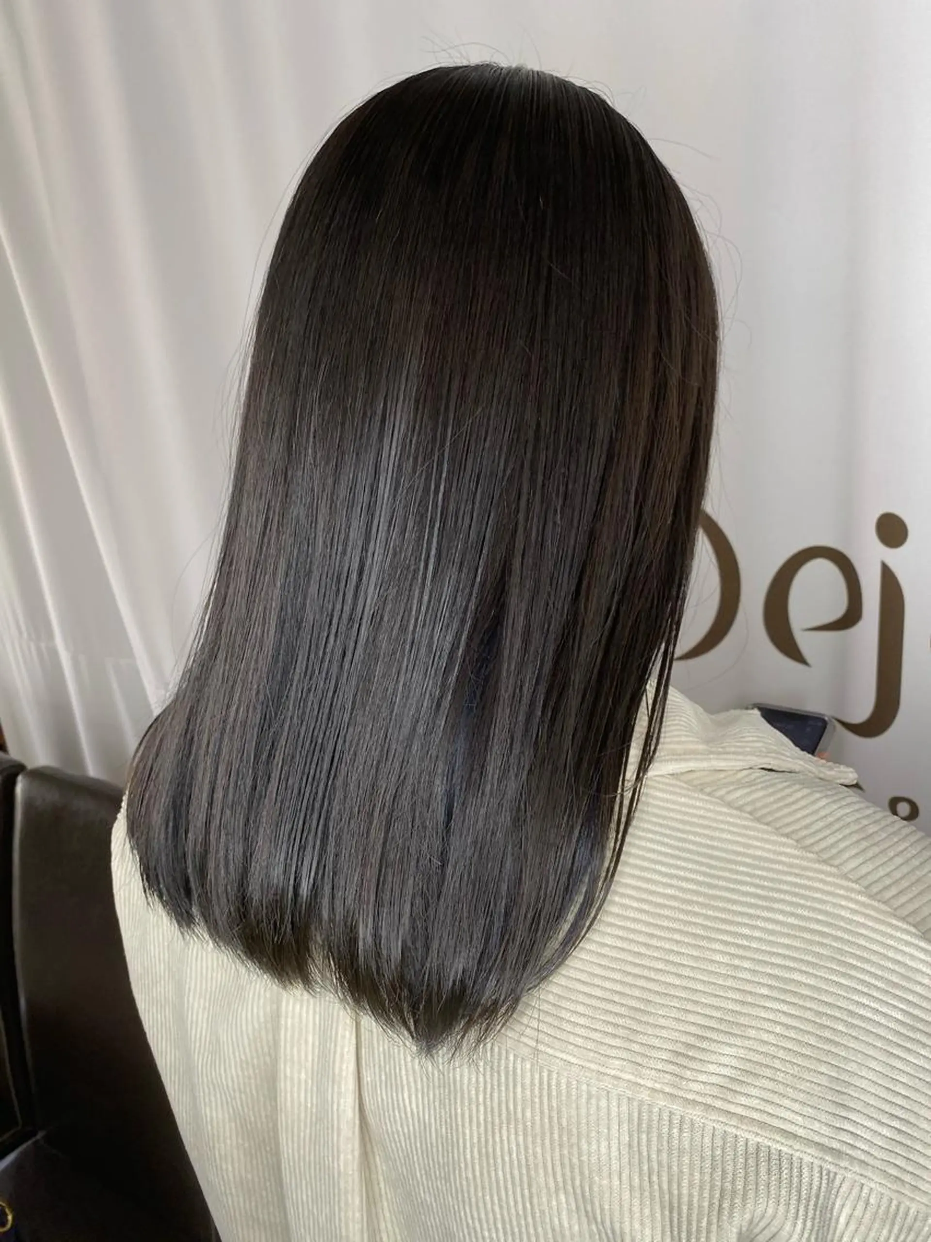 ロング カラー パーマ ヘアアレンジ メンズ キッズ ネイル マツエク・マツパ 黒髪 ブルーカラー ブルーブラック ブルー emu所属・🌈髪質改善・美髪矯 正・平野瀬乃🌈のヘアスタイル