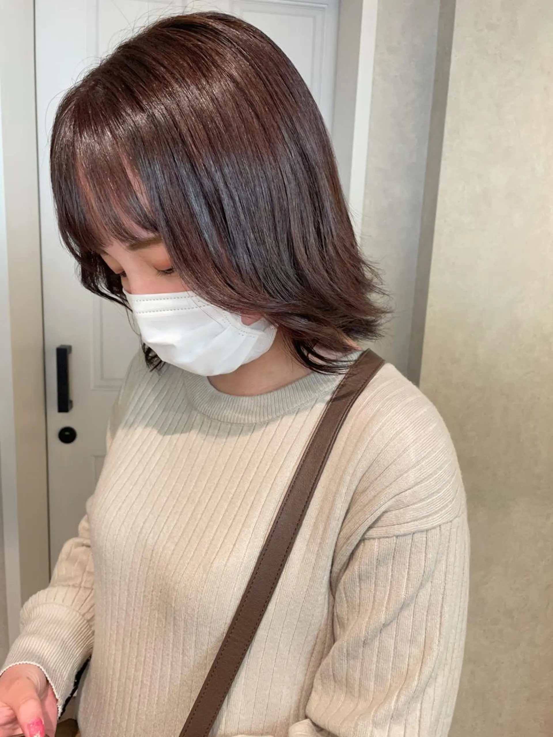 ミディアム カラー ブリーチ ブリーチなしカラー ヘアカラー ナチュラル透明感🌱 小山美樹子のヘアスタイル