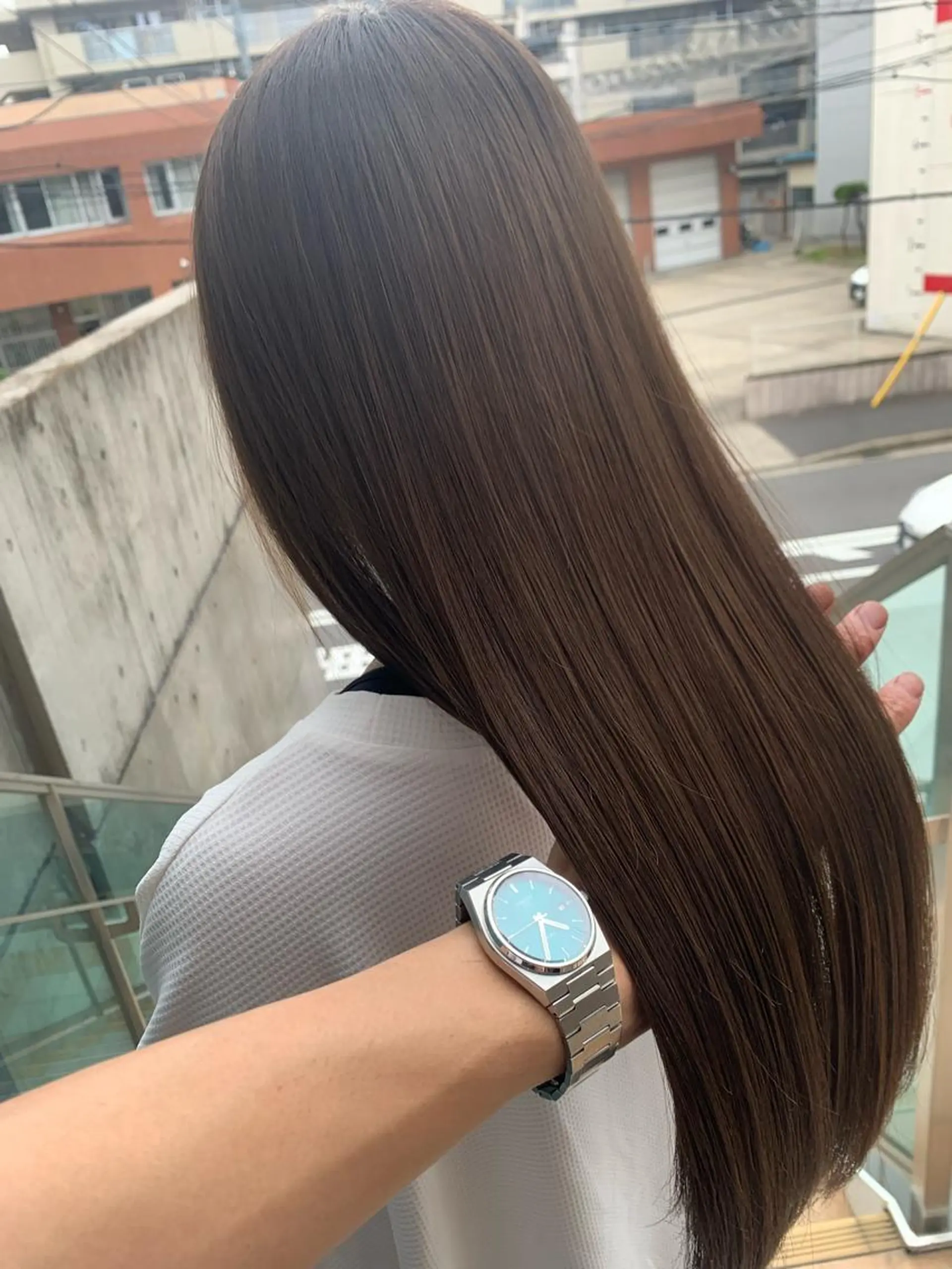 ロング 牧内 拓のヘアスタイル