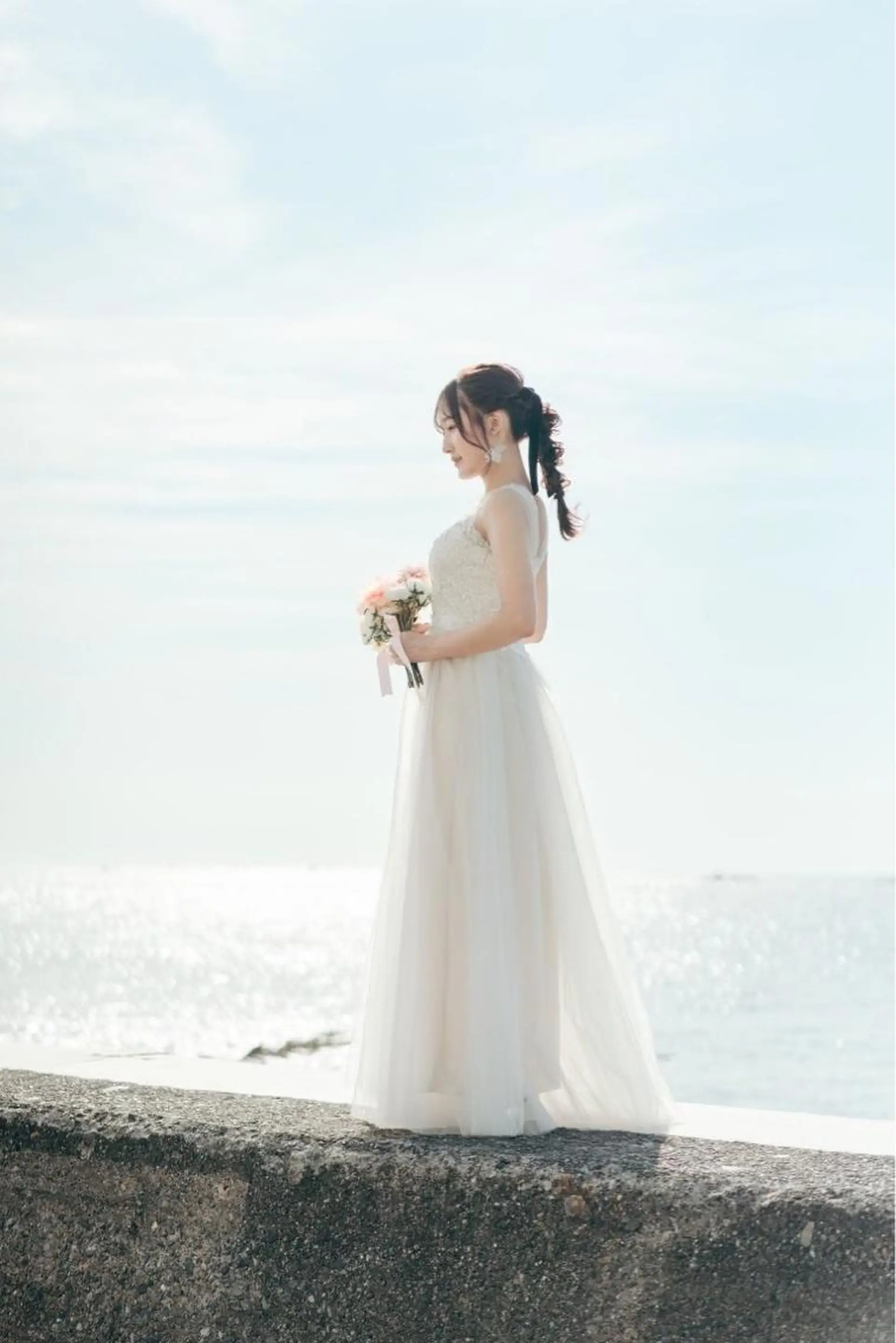セミロング ヘアアレンジ 結婚式・ブライダル サソウ ユリエ🥥のヘアスタイル