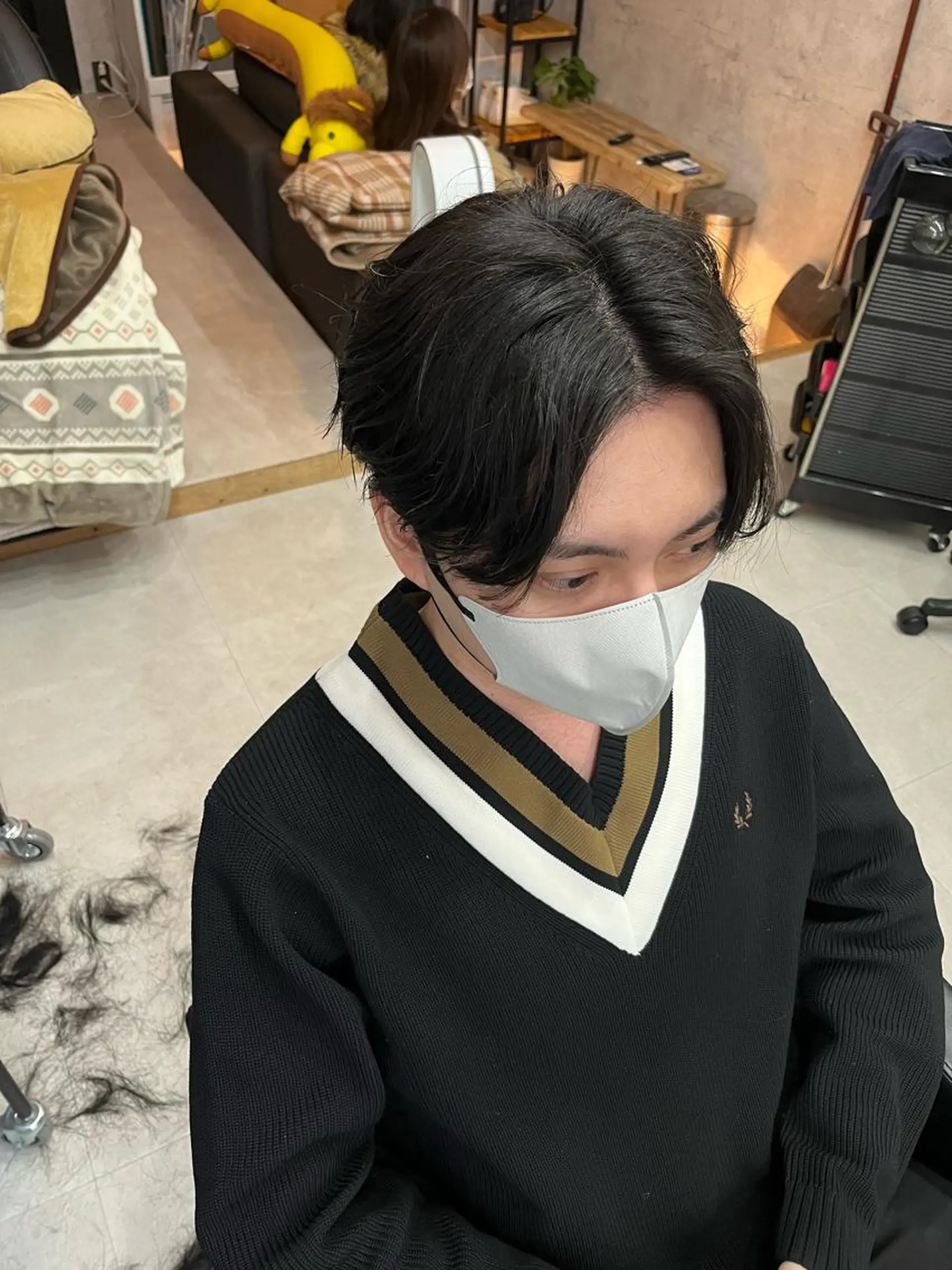 ミディアム メンズ 鹿児島 TSUBASAのヘアスタイル