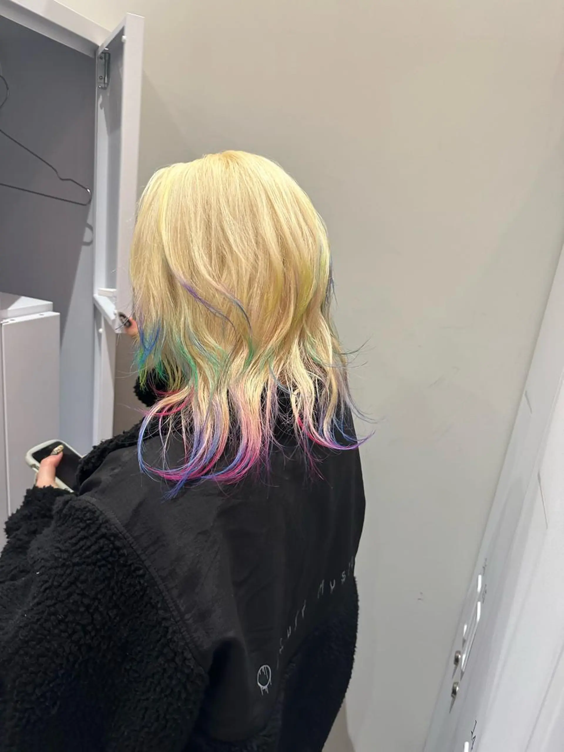 ミディアム レイヤー/ハッシュ 渋谷/サッタのヘアスタイル