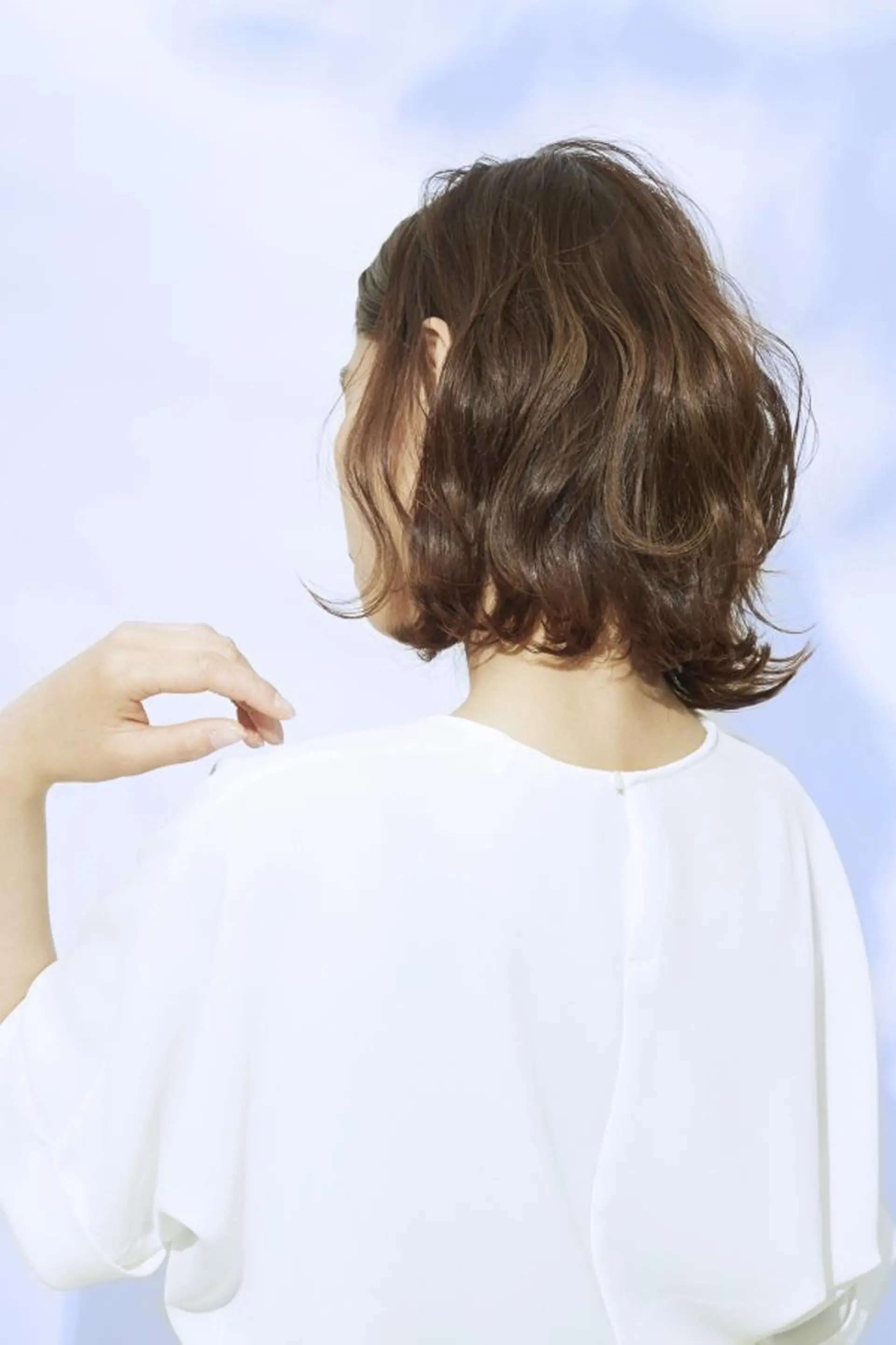 ミディアム パーマ 橋口 晃典のヘアスタイル