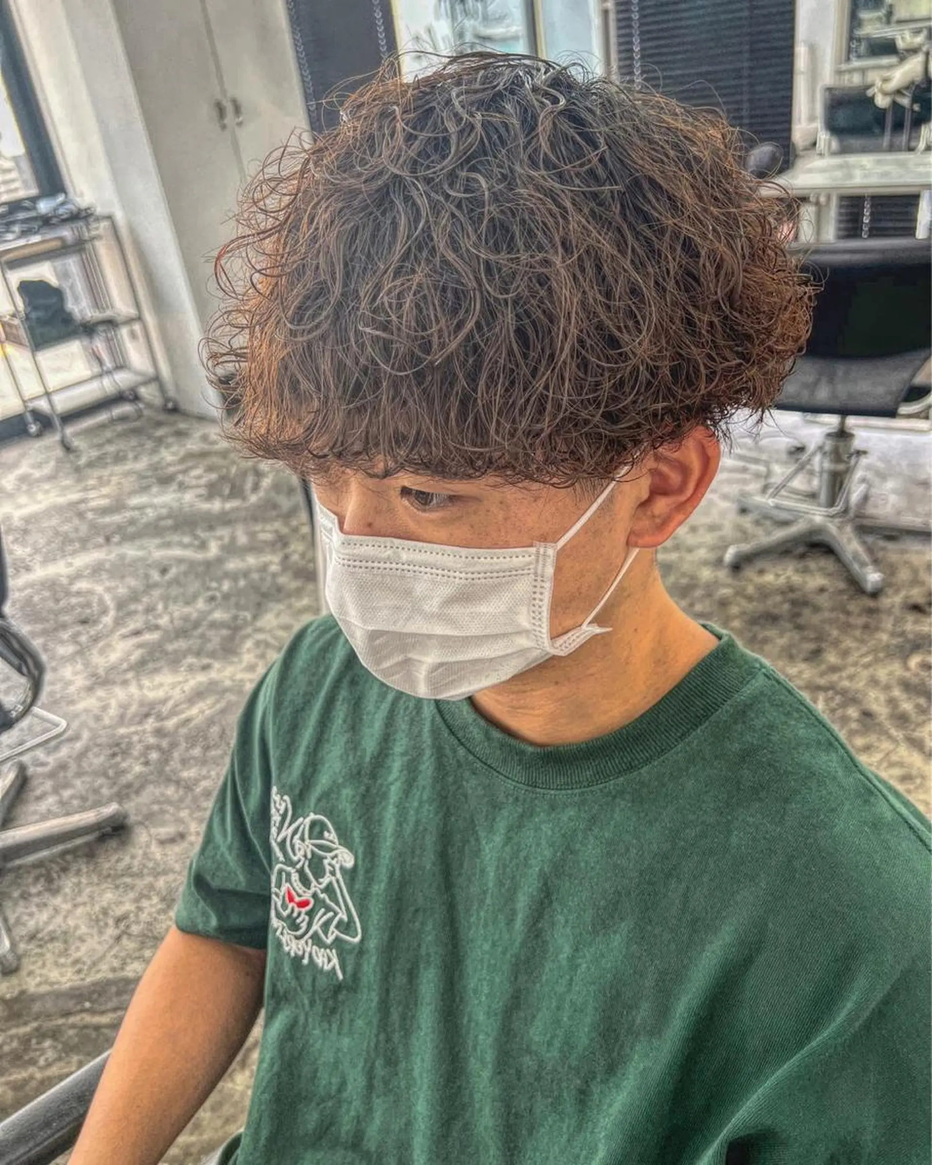 パーマ メンズ カット パーマ メンズパーマ特化💇 奥田敦哉のヘアスタイル