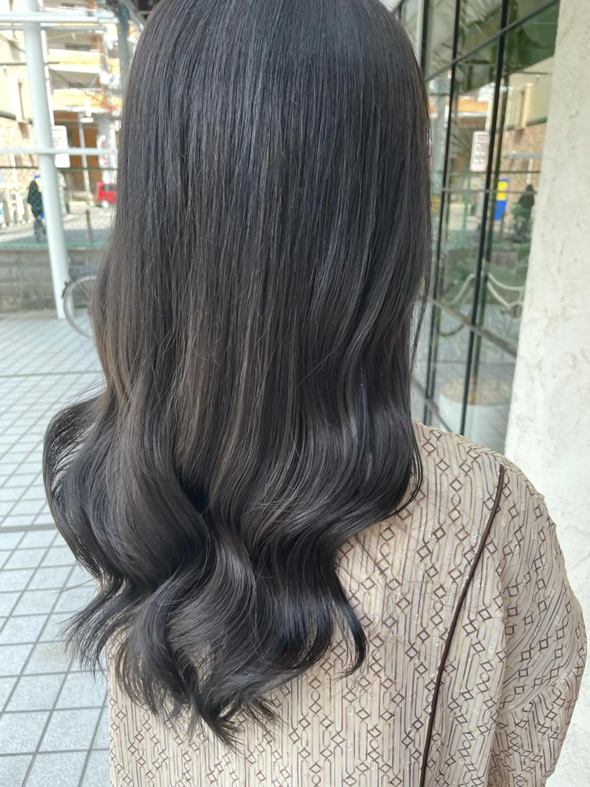 ロング カット ヘアカラー トリートメント しもかわ かほのヘアスタイル