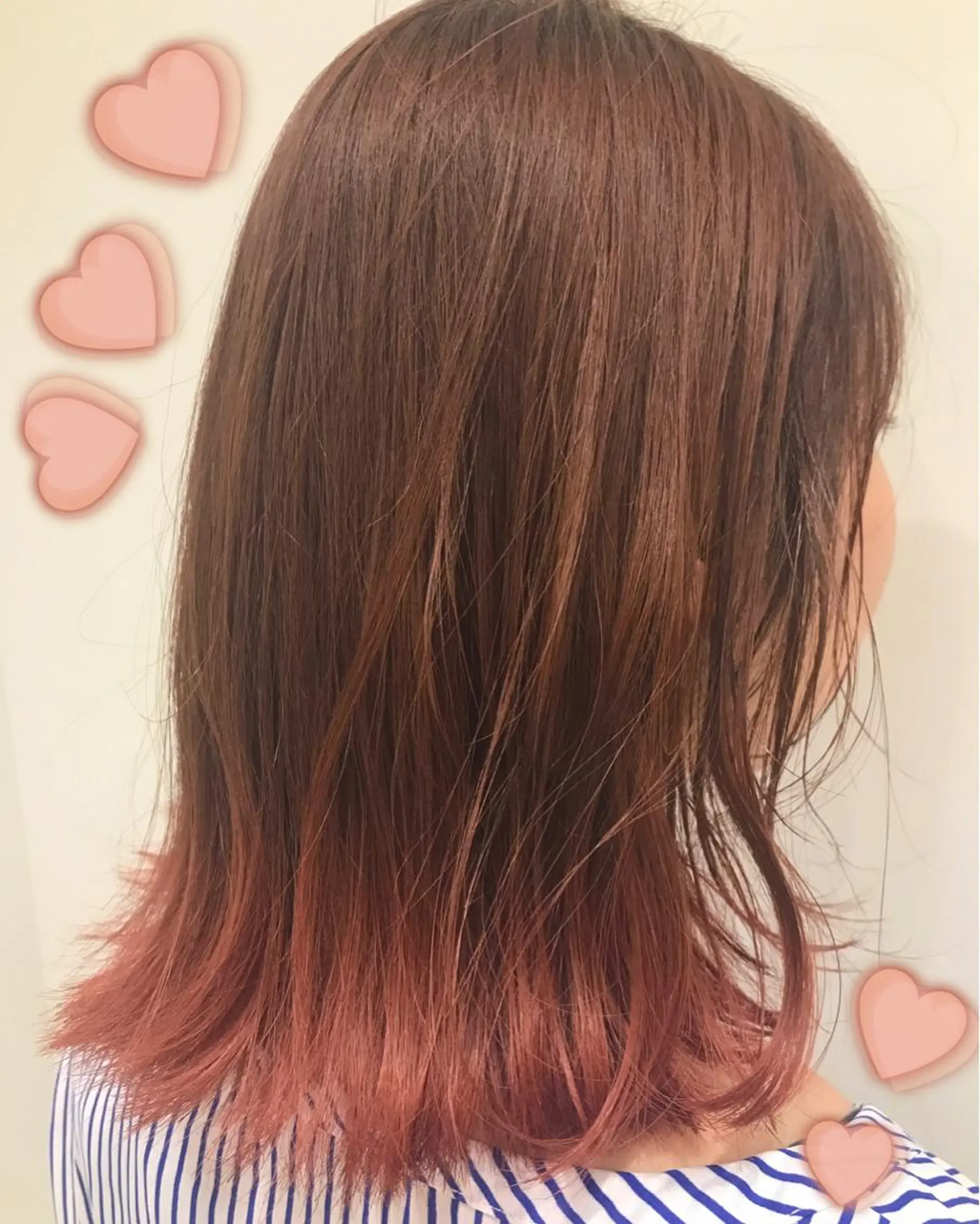 カラー グラデーションカラー オレンジ EMANON新宿東口所属・新宿駅近♡個室 ♡関口三都季🌜のヘアスタイル