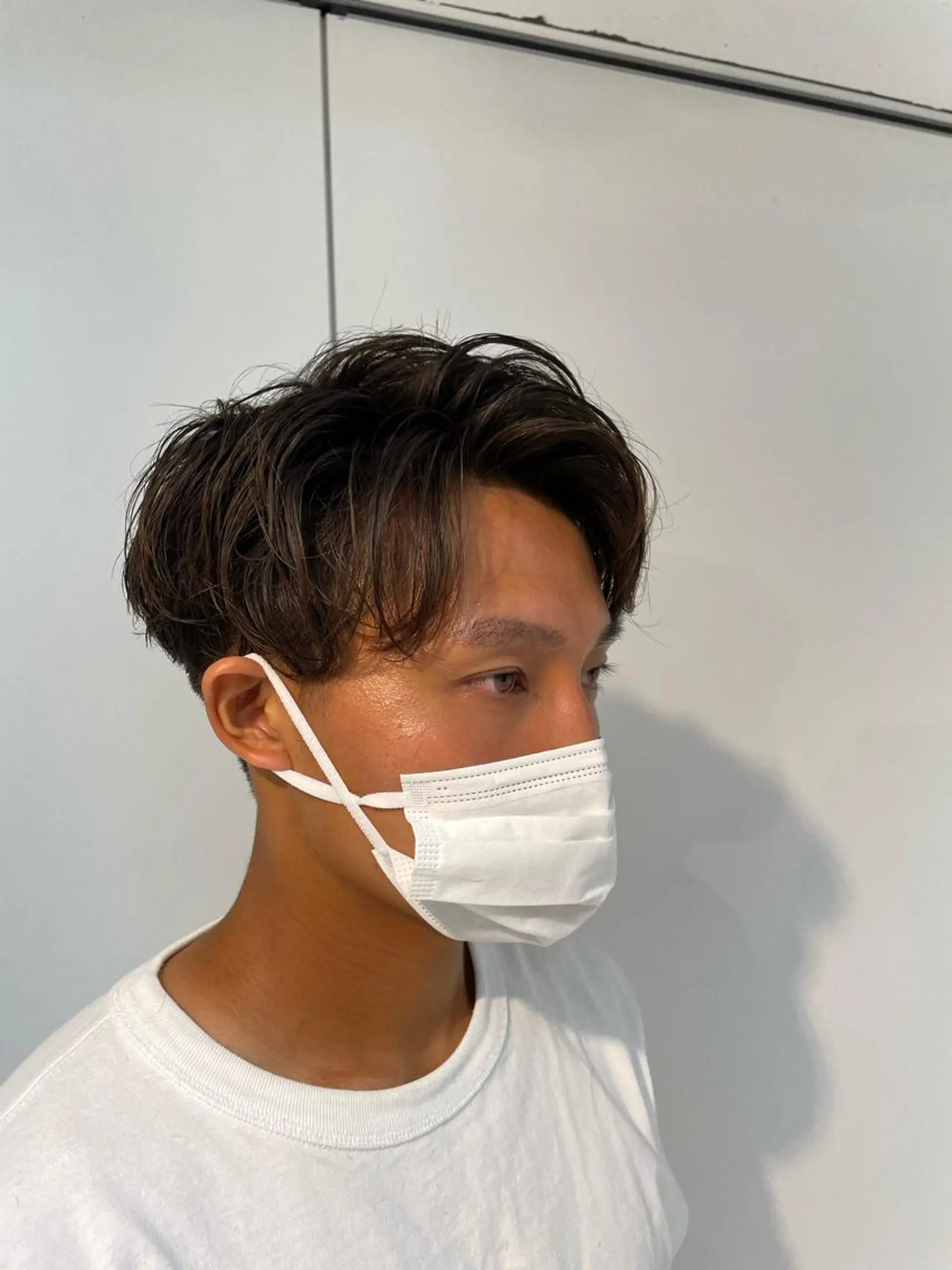 パーマ メンズ 🐬脱白髪染めカラー 清水大世🐬のヘアスタイル