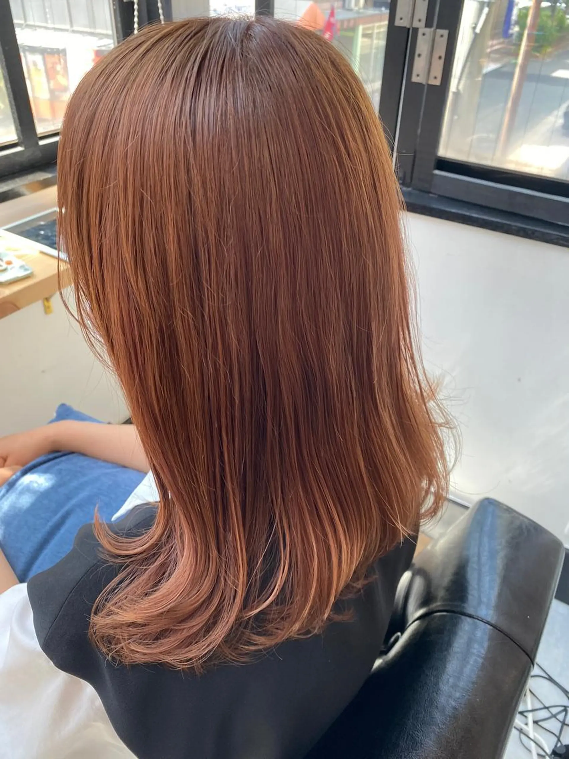 ロング カラー ベージュカラー ブリーチ ダブルカラー ピンクカラー ピンクベージュ カット ヘアカラー トリートメント ヘッドスパ CARICIA🌱 masaeのヘアスタイル