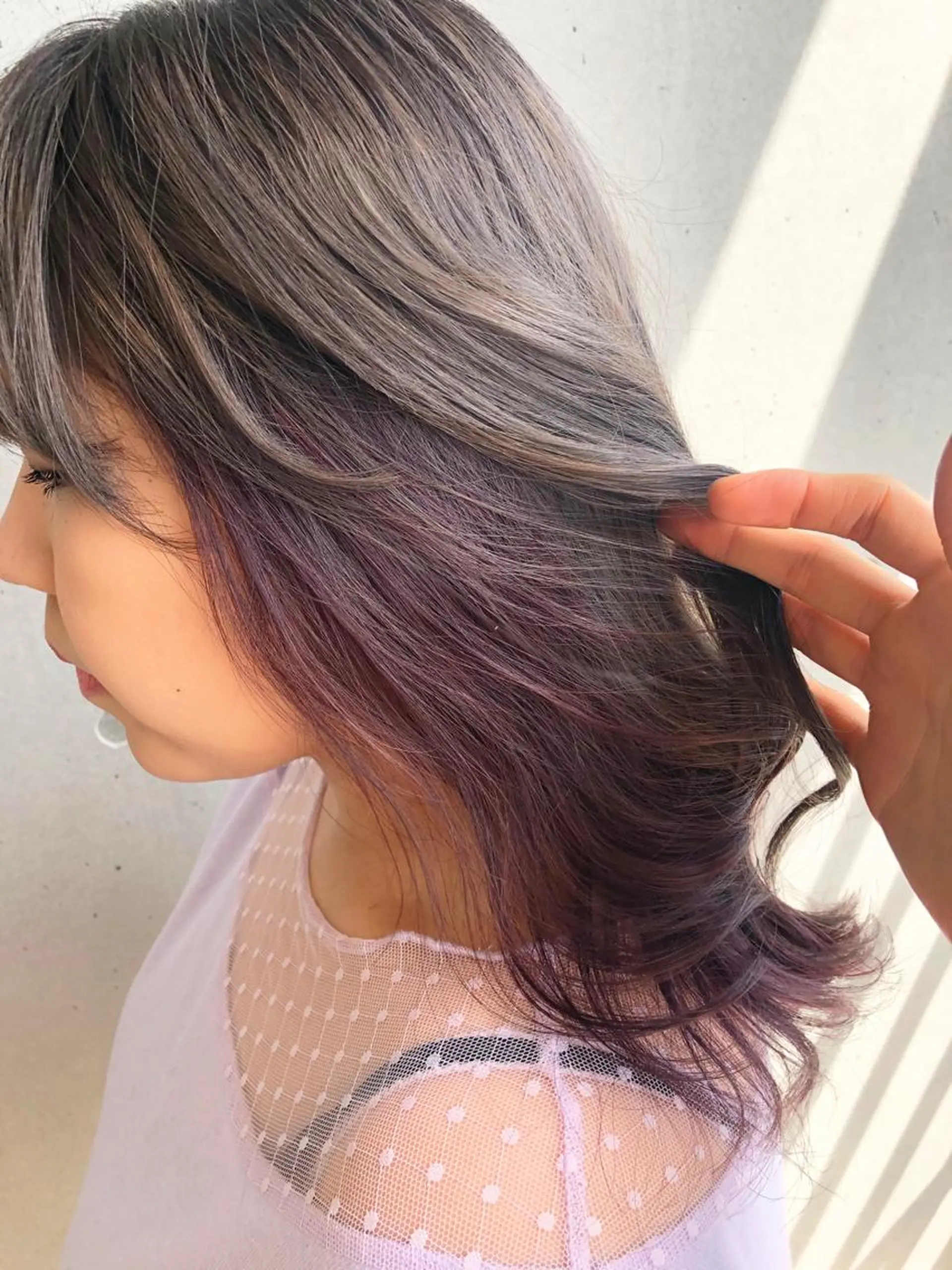 ミディアム カラー ヘアカラー トリートメント ☕️ベージュカラー 内藤光哉☕️のヘアスタイル