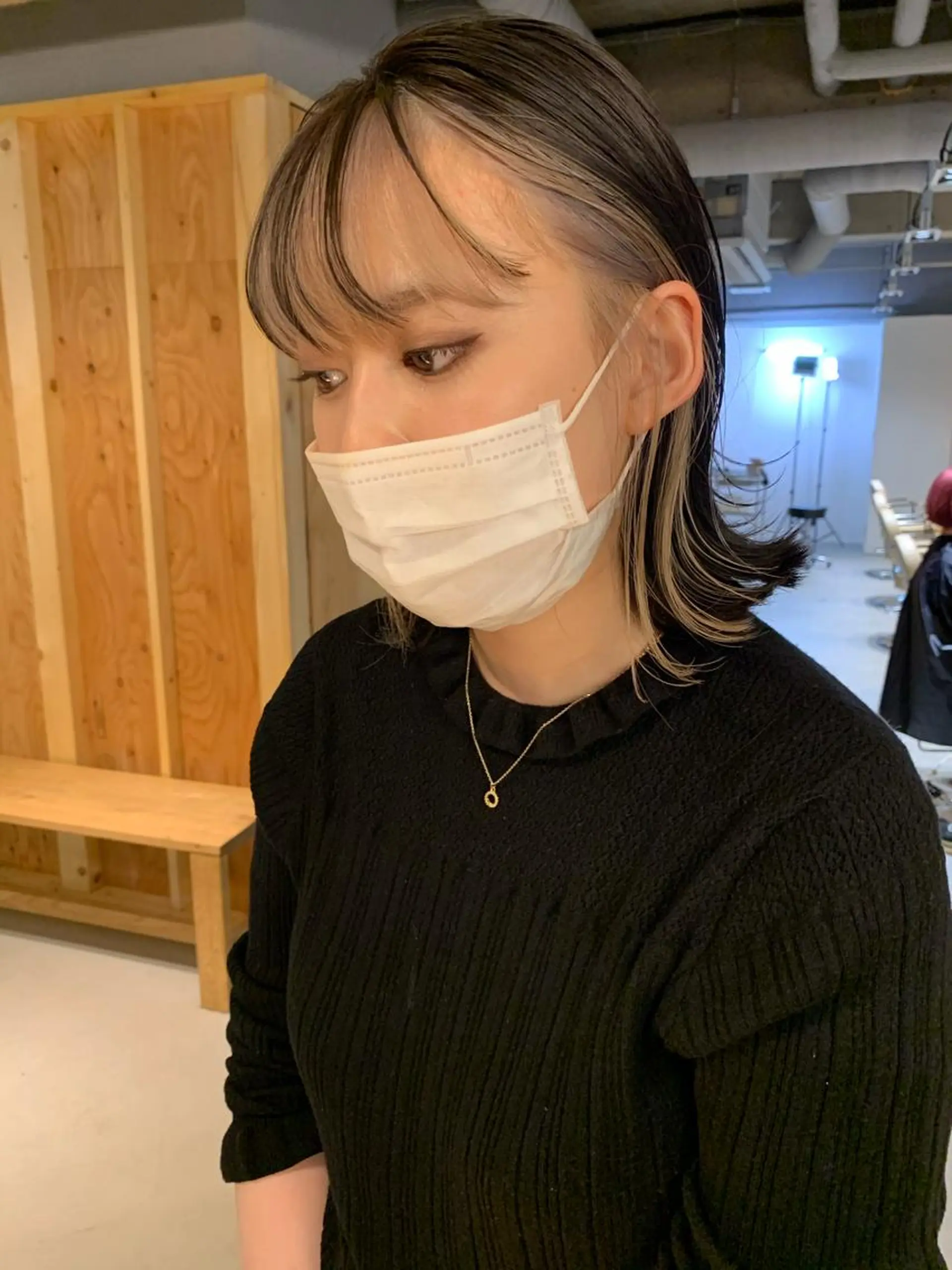 ショート カラー ミストバング  フェイスフレーミング tension 【テンション】のヘアスタイル