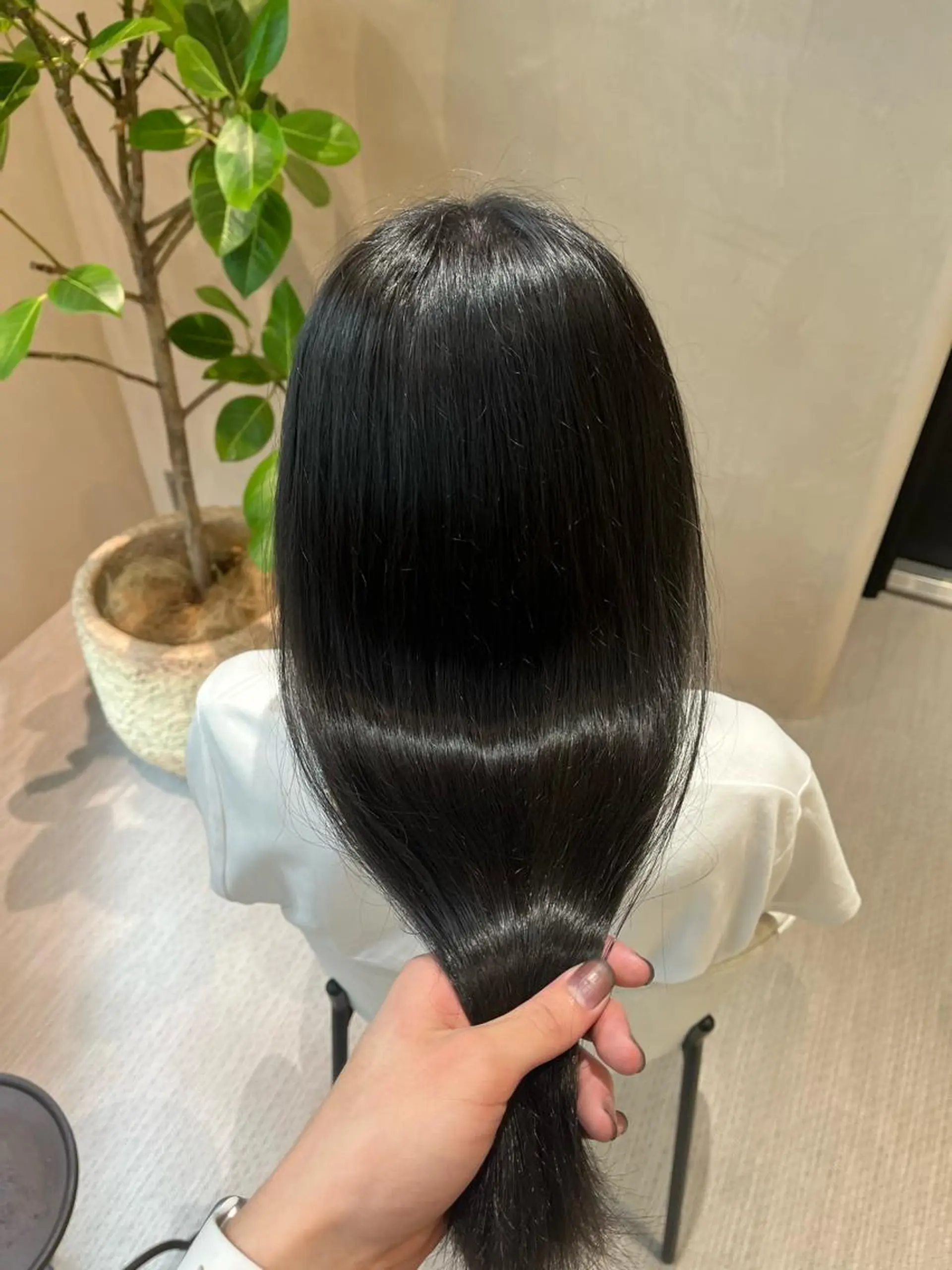 ミディアム ヘアカラー トリートメント 韓国ヘア/ベージュ カラー/髪質改善/涼のヘアスタイル