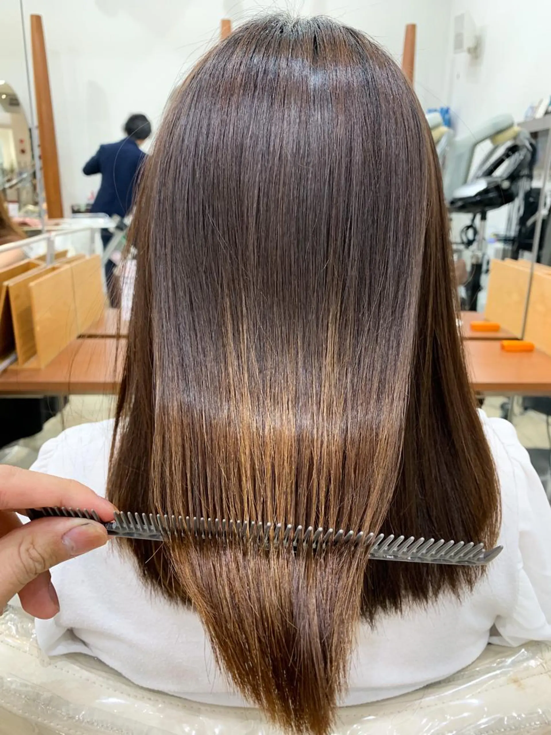 ロング パーマ 縮毛矯正/髪質改善 /韓国風　山川春輝のヘアスタイル