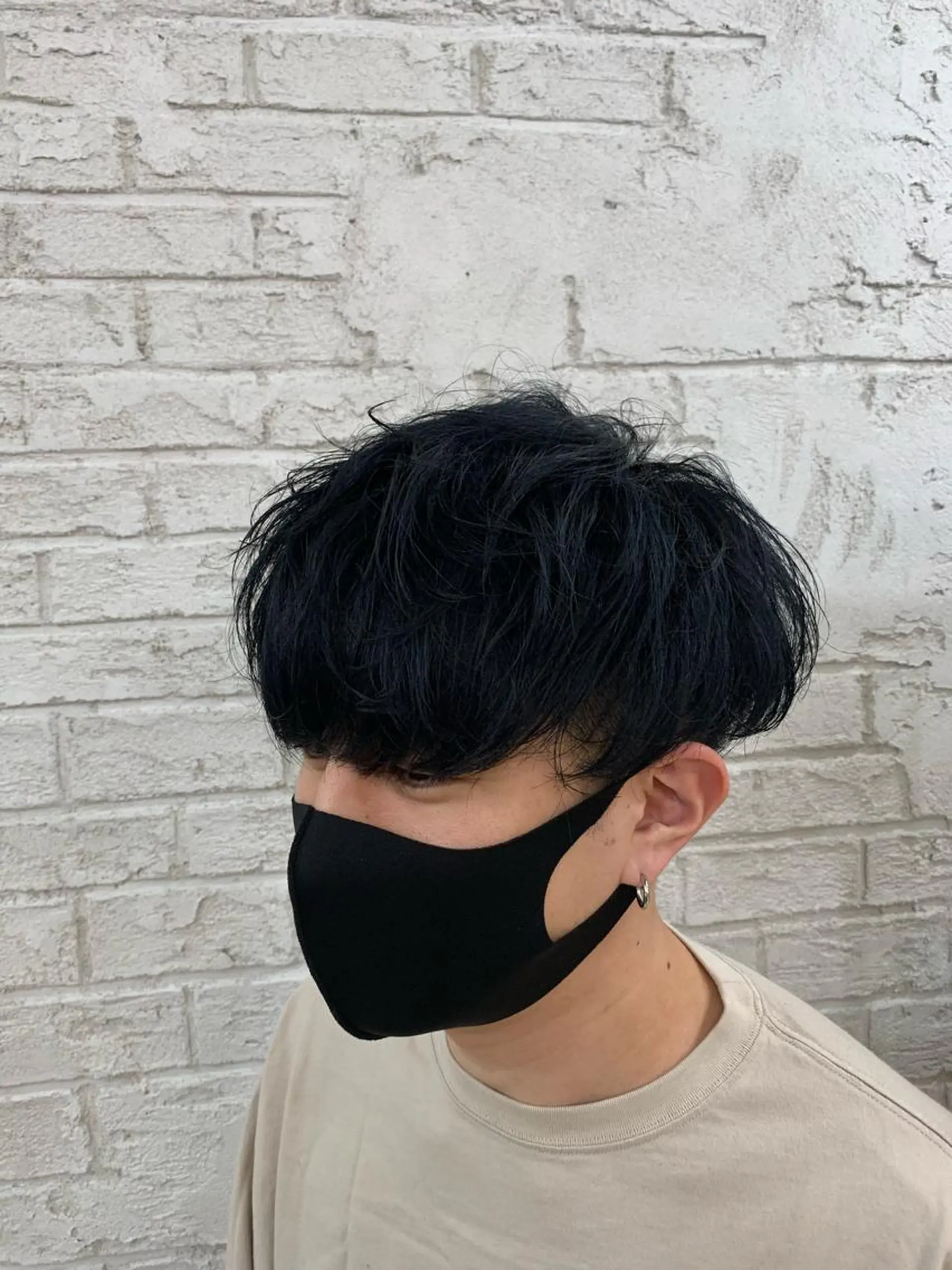 ミディアム カラー メンズ ブリーチ特化 ハイトーンRYOYAのヘアスタイル