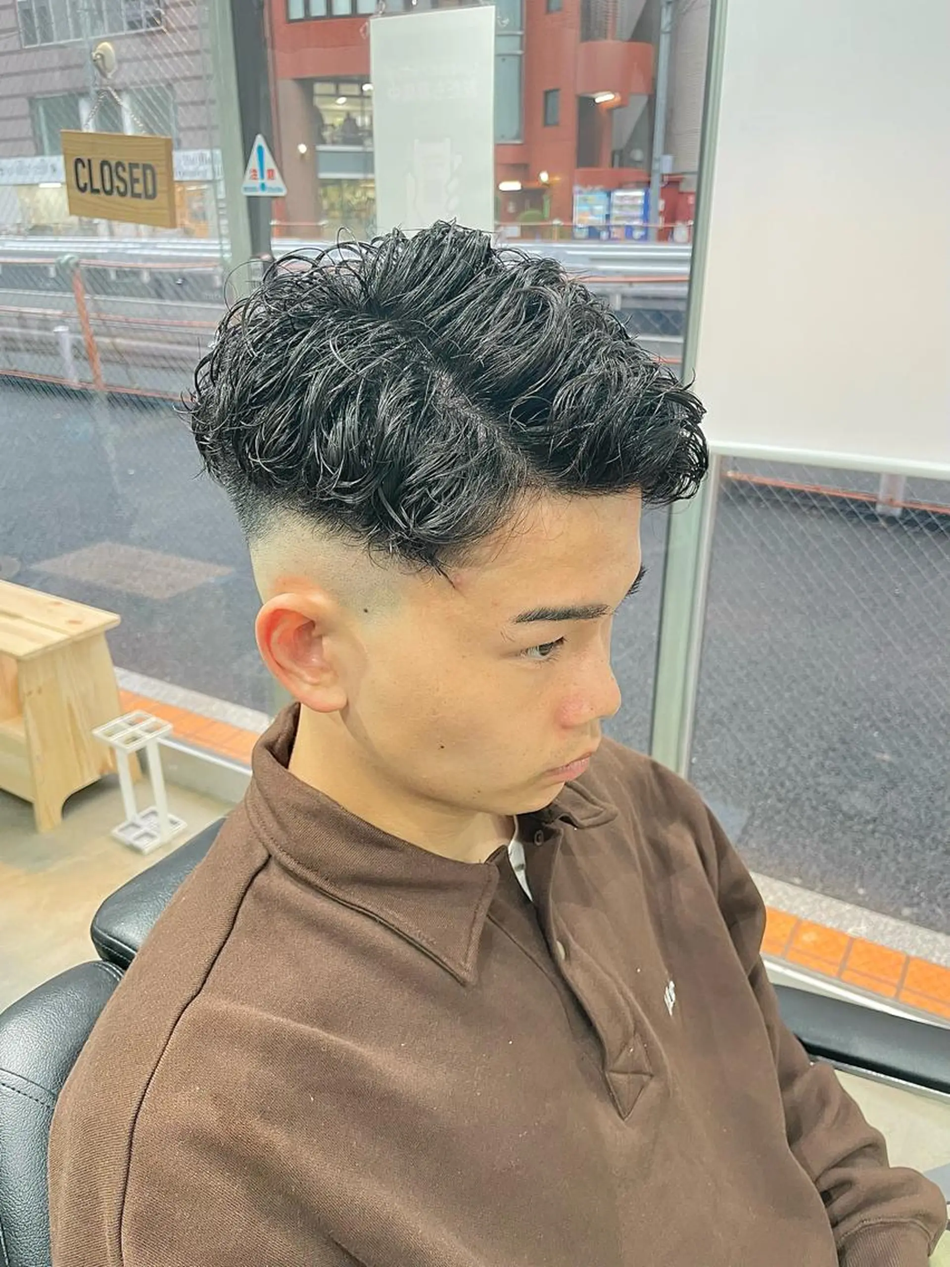 ショート パーマ メンズ カット パーマ 💈メンズパーマ💈 ナカザワ　　リョウのヘアスタイル