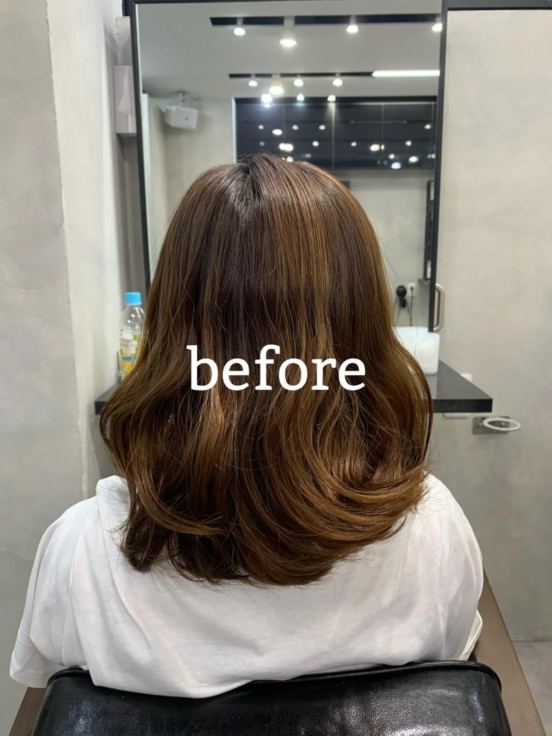 セミロング カラー 新宿/韓国レイヤー 髪質改善カラー/角所のヘアスタイル