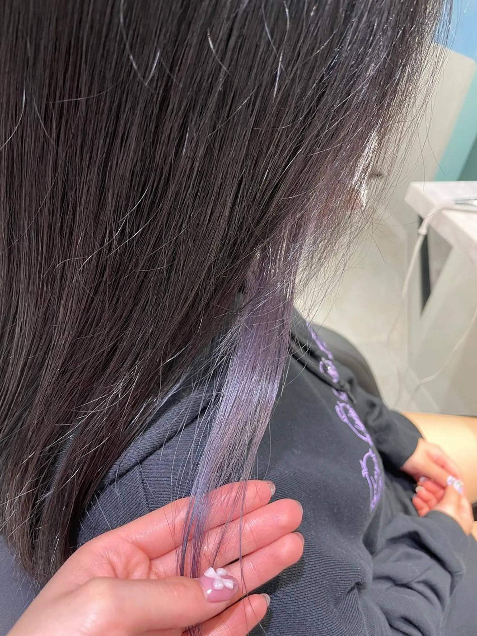 セミロング カラー 🌷ピンク/韓国風 暖色カラー ゆい🌷のヘアスタイル